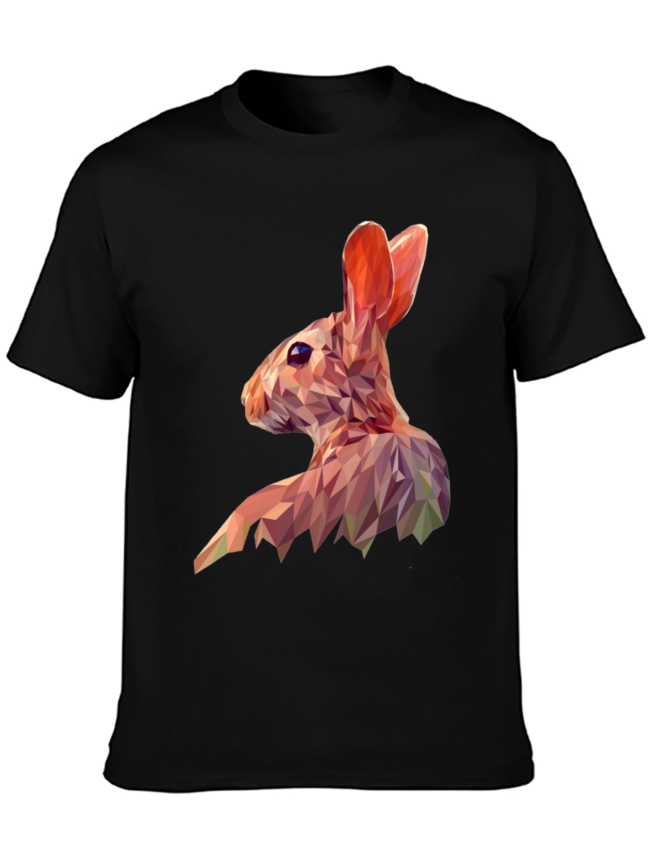 Geometric Rabbit Graphic Tee - Modern Animal Print