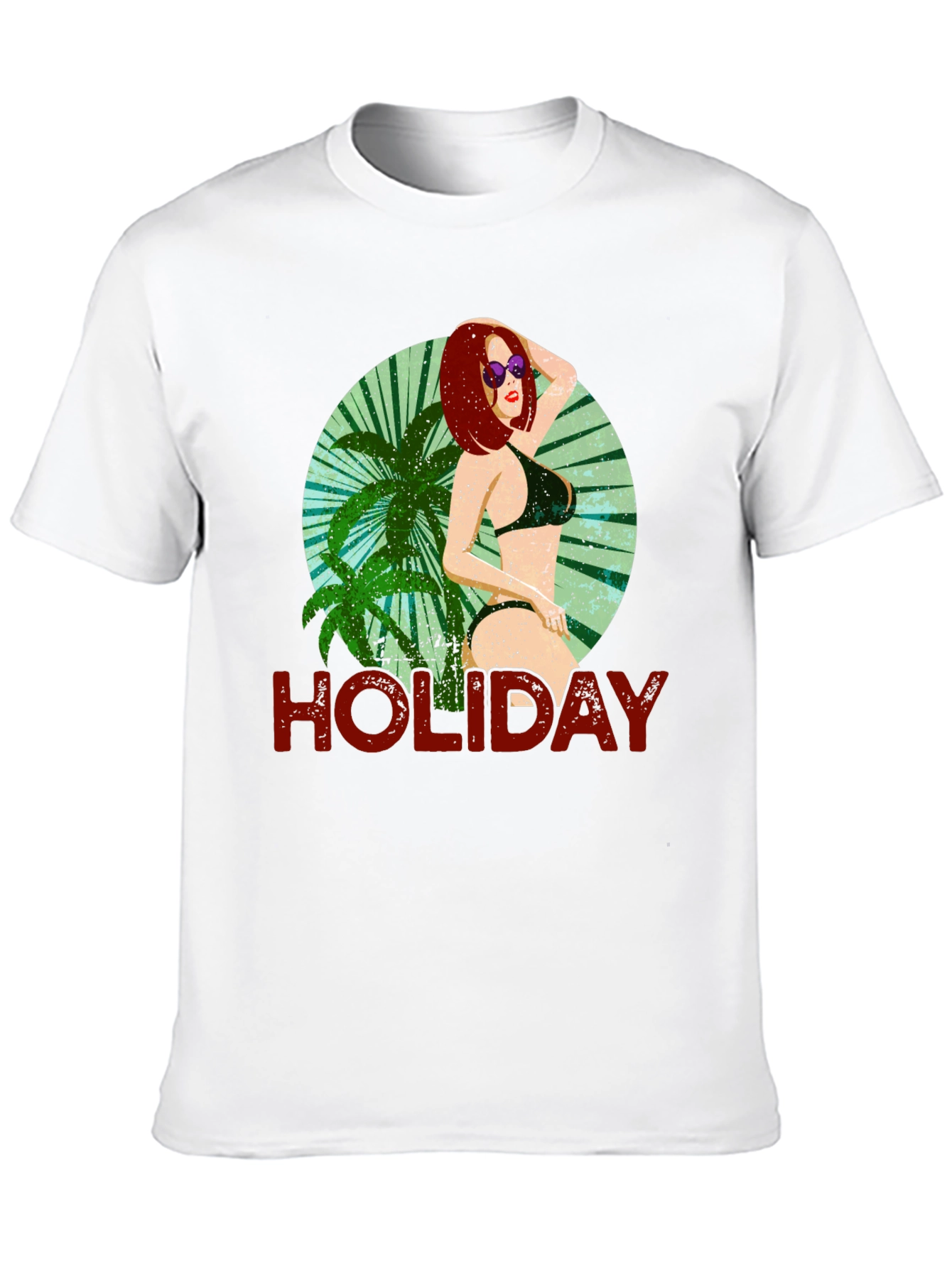 Holiday Graphic Tee - Tropical Beach Vibes