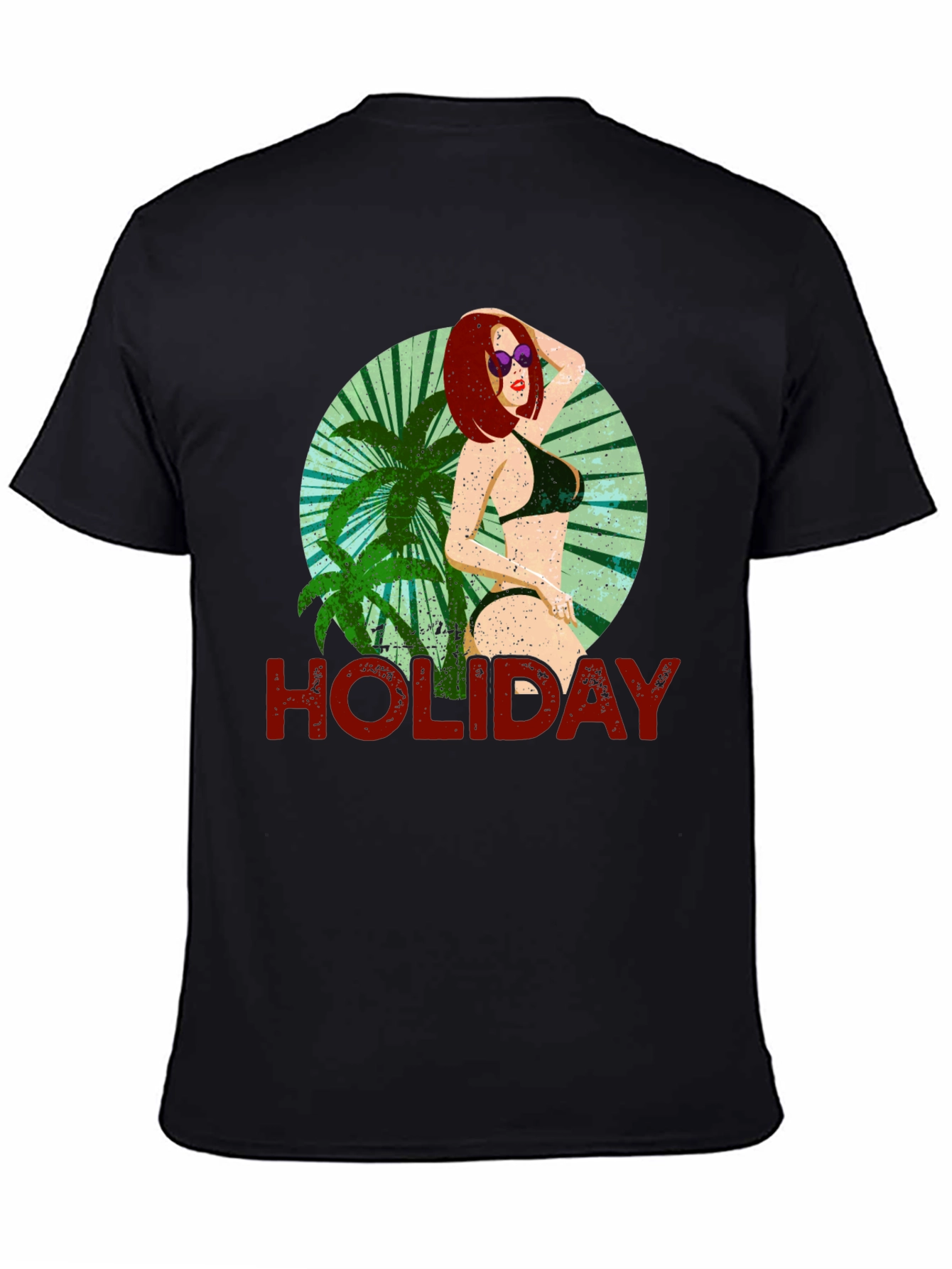 Holiday Graphic Tee - Tropical Beach Vibes