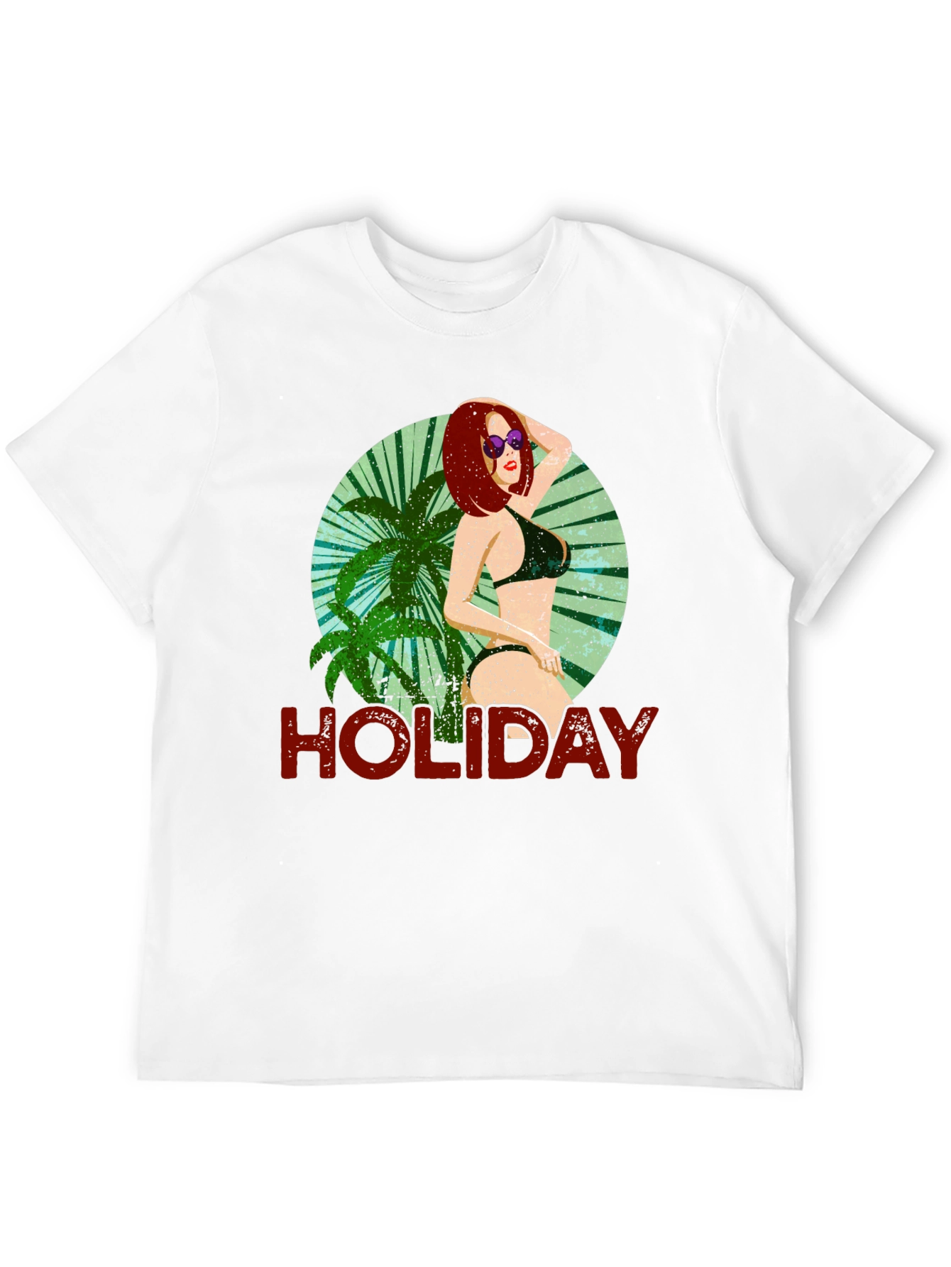 Holiday Graphic Tee - Tropical Beach Vibes