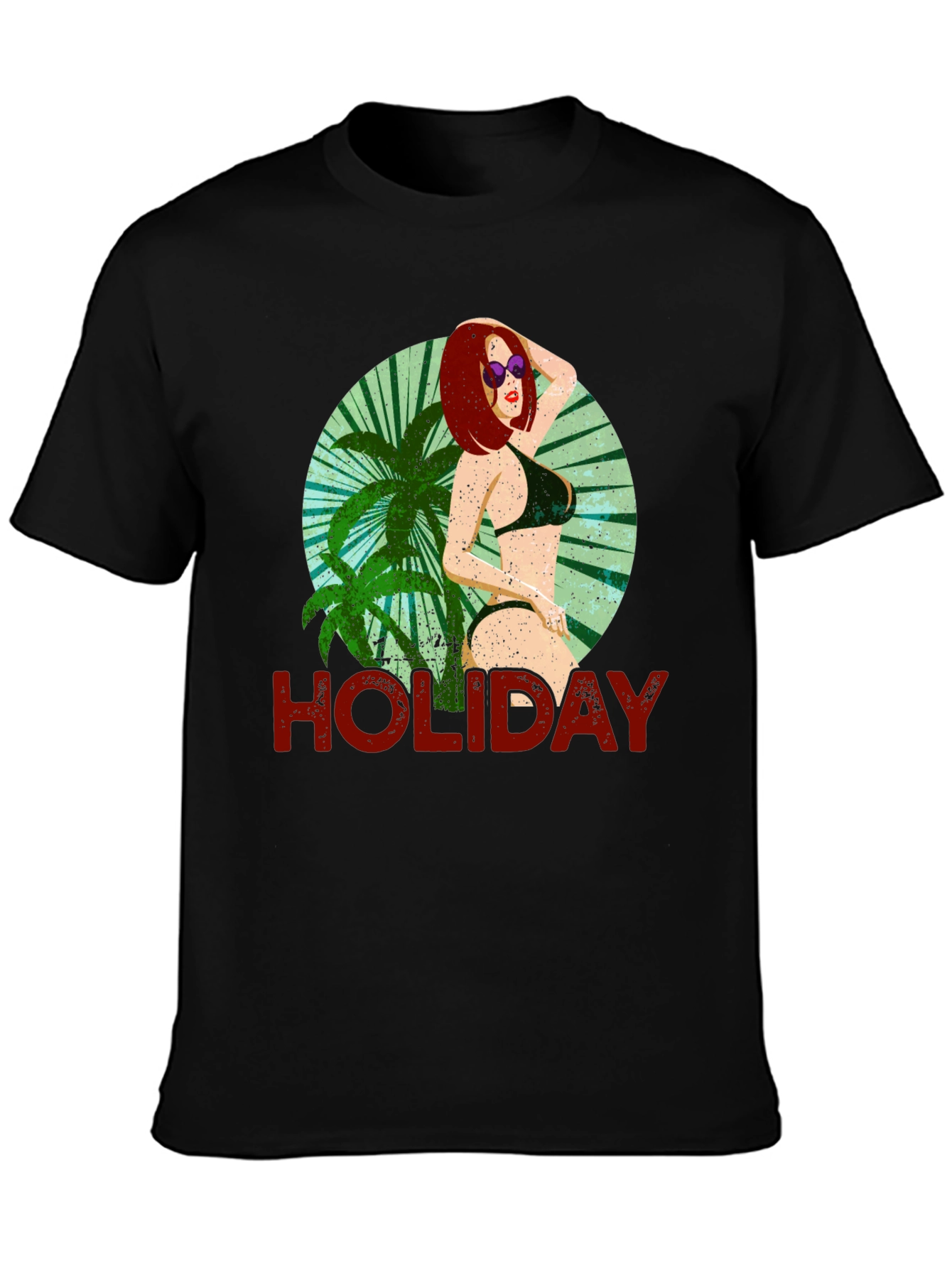 Holiday Graphic Tee - Tropical Beach Vibes