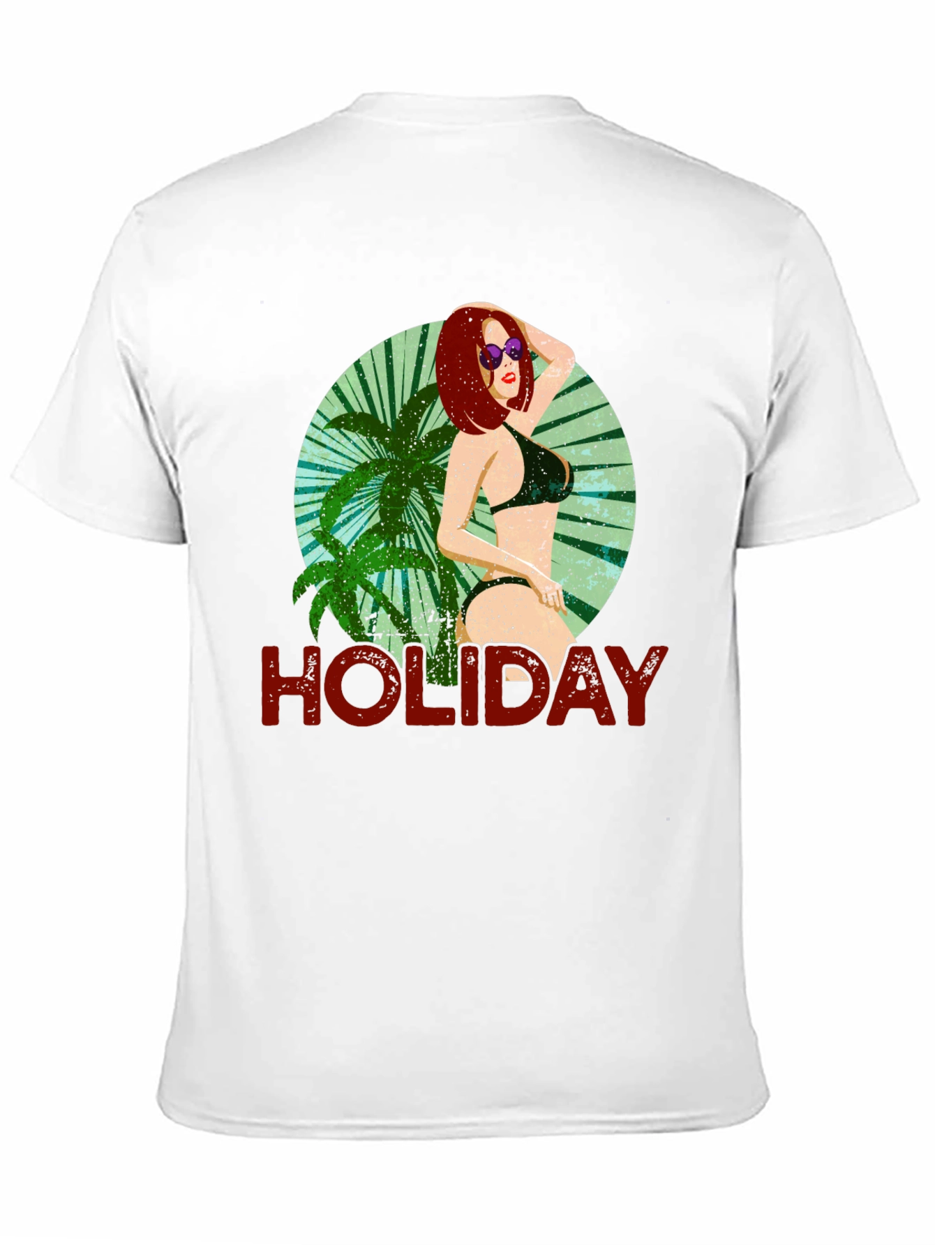 Holiday Graphic Tee - Tropical Beach Vibes