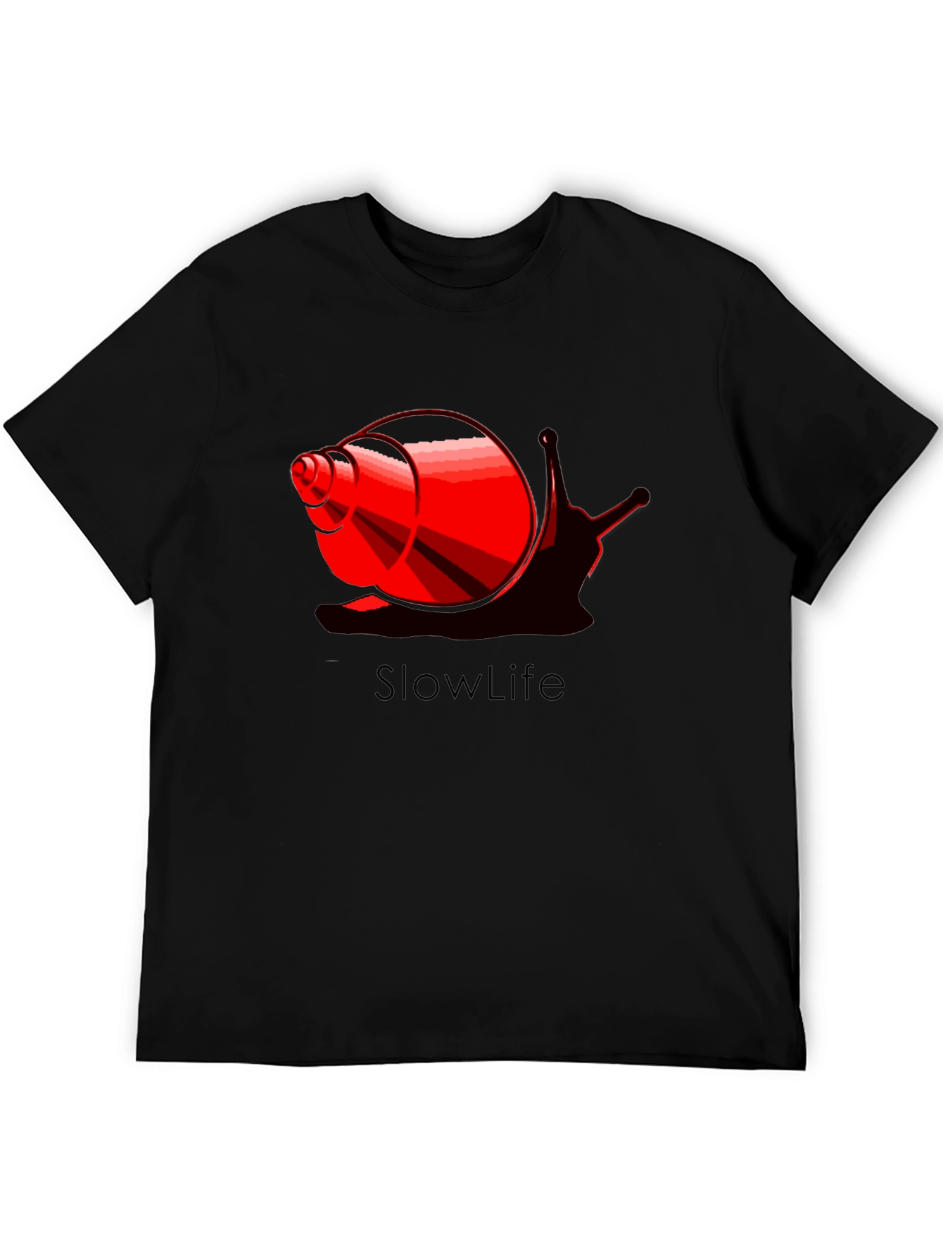 Slowlife Snail Graphic Black T-Shirt