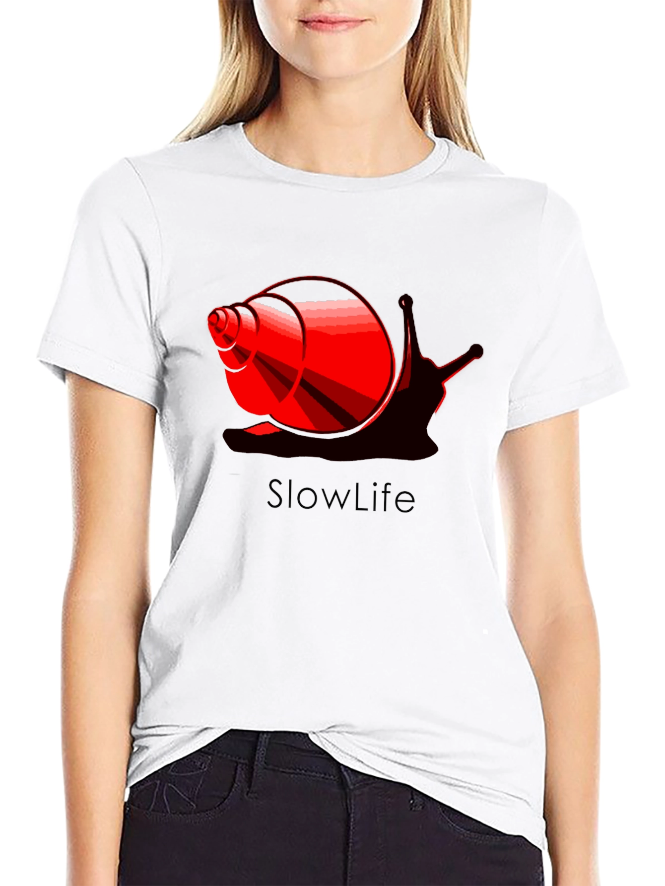 Slowlife Snail Graphic Black T-Shirt