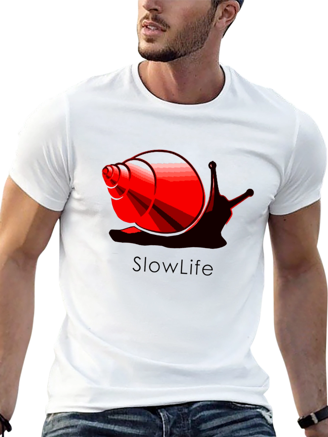 Slowlife Snail Graphic Black T-Shirt