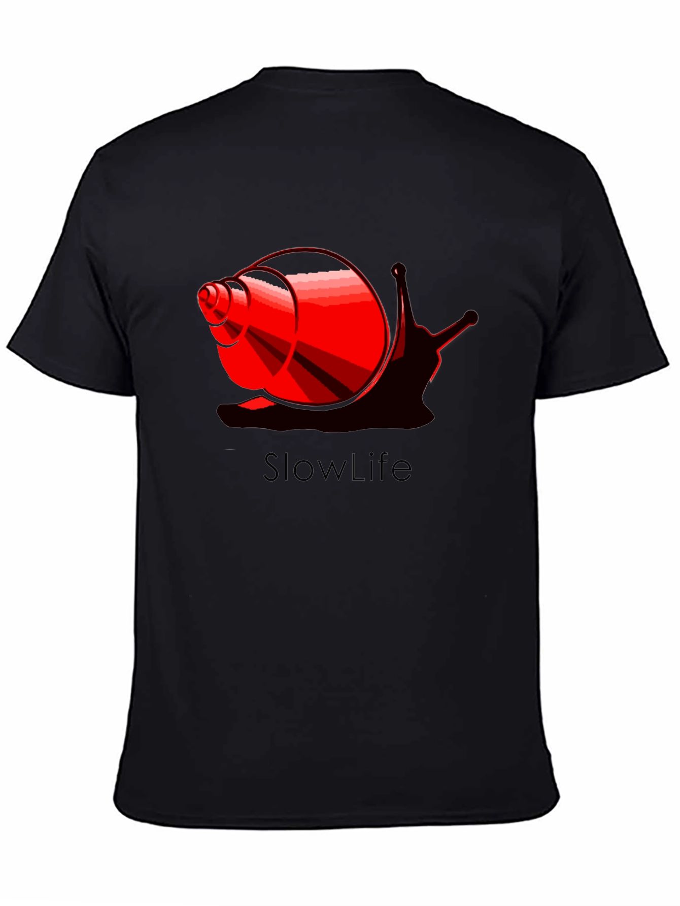 Slowlife Snail Graphic Black T-Shirt