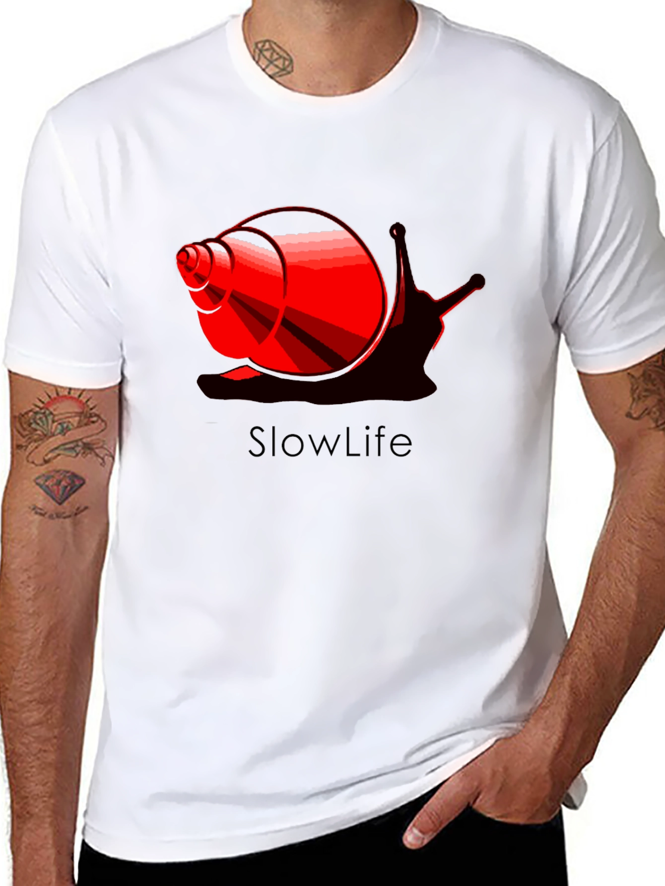 Slowlife Snail Graphic Black T-Shirt