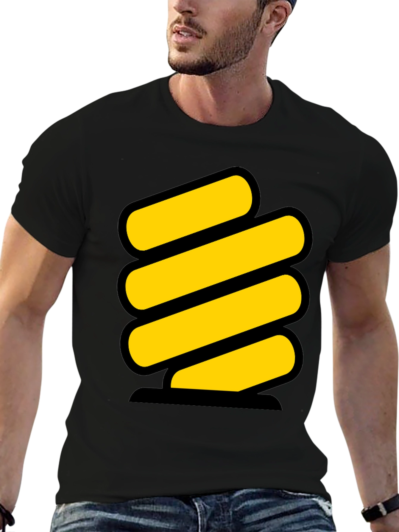 Funky Yellow Spring Graphic Tee