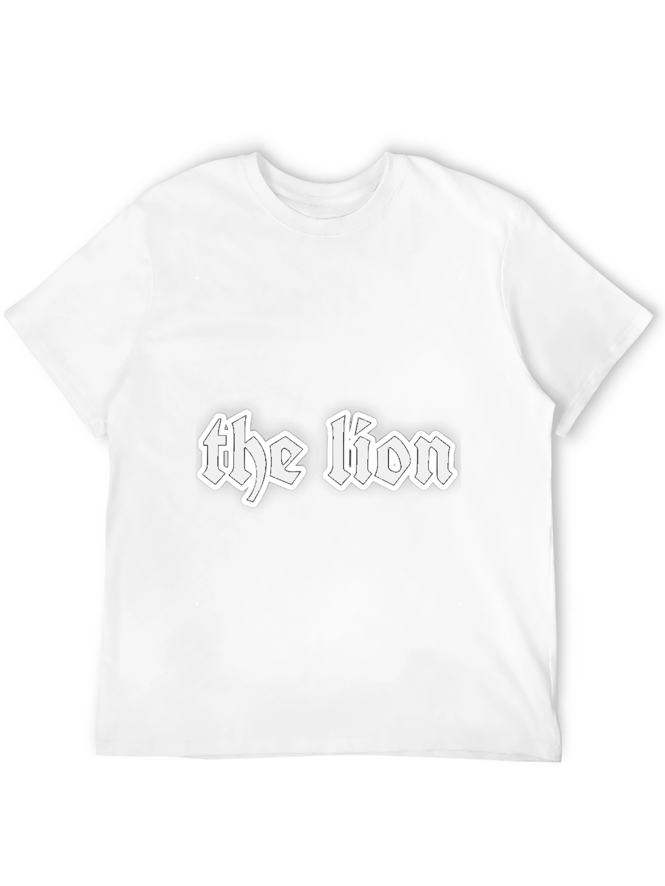 The Lion Graphic Tee - Black Cotton T-Shirt