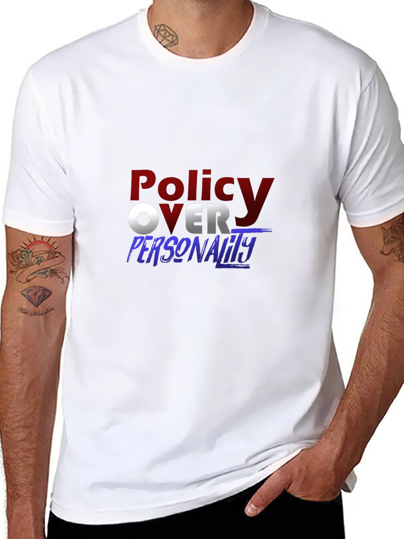 Policy Over Personality Graphic Tee