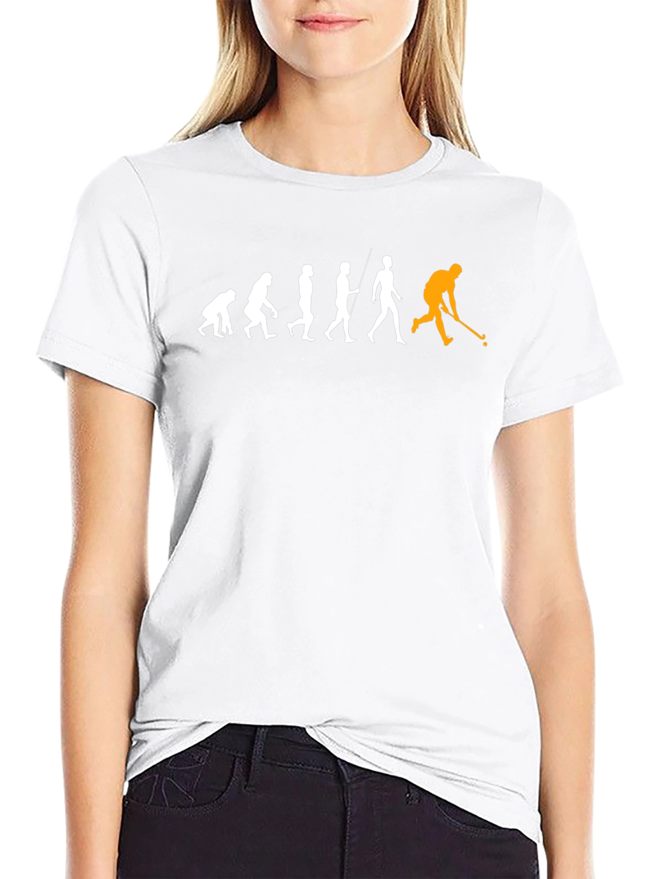 Evolution of Hockey Black T-Shirt