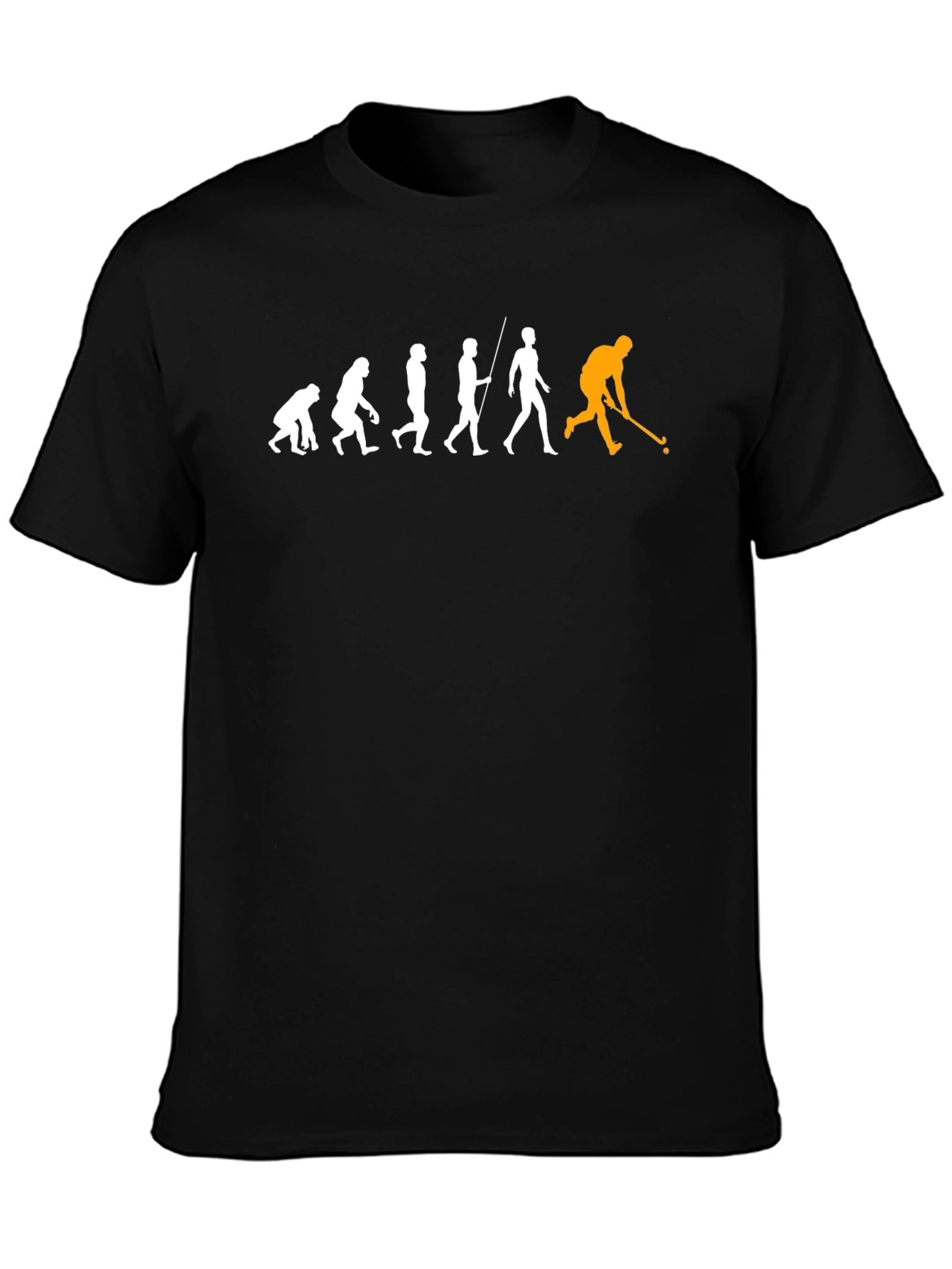 Evolution of Hockey Black T-Shirt