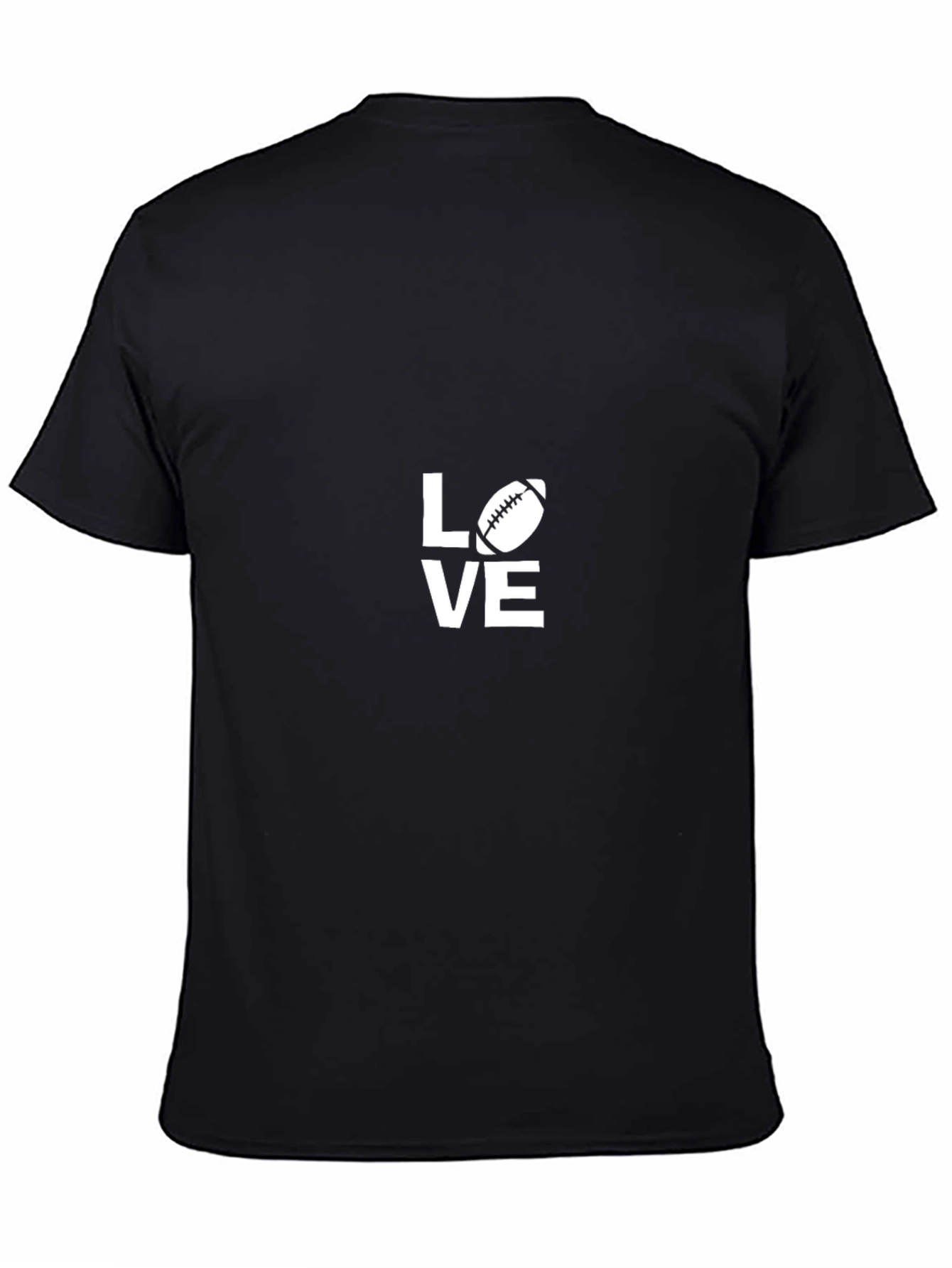 Love Football T-Shirt - Black Tee