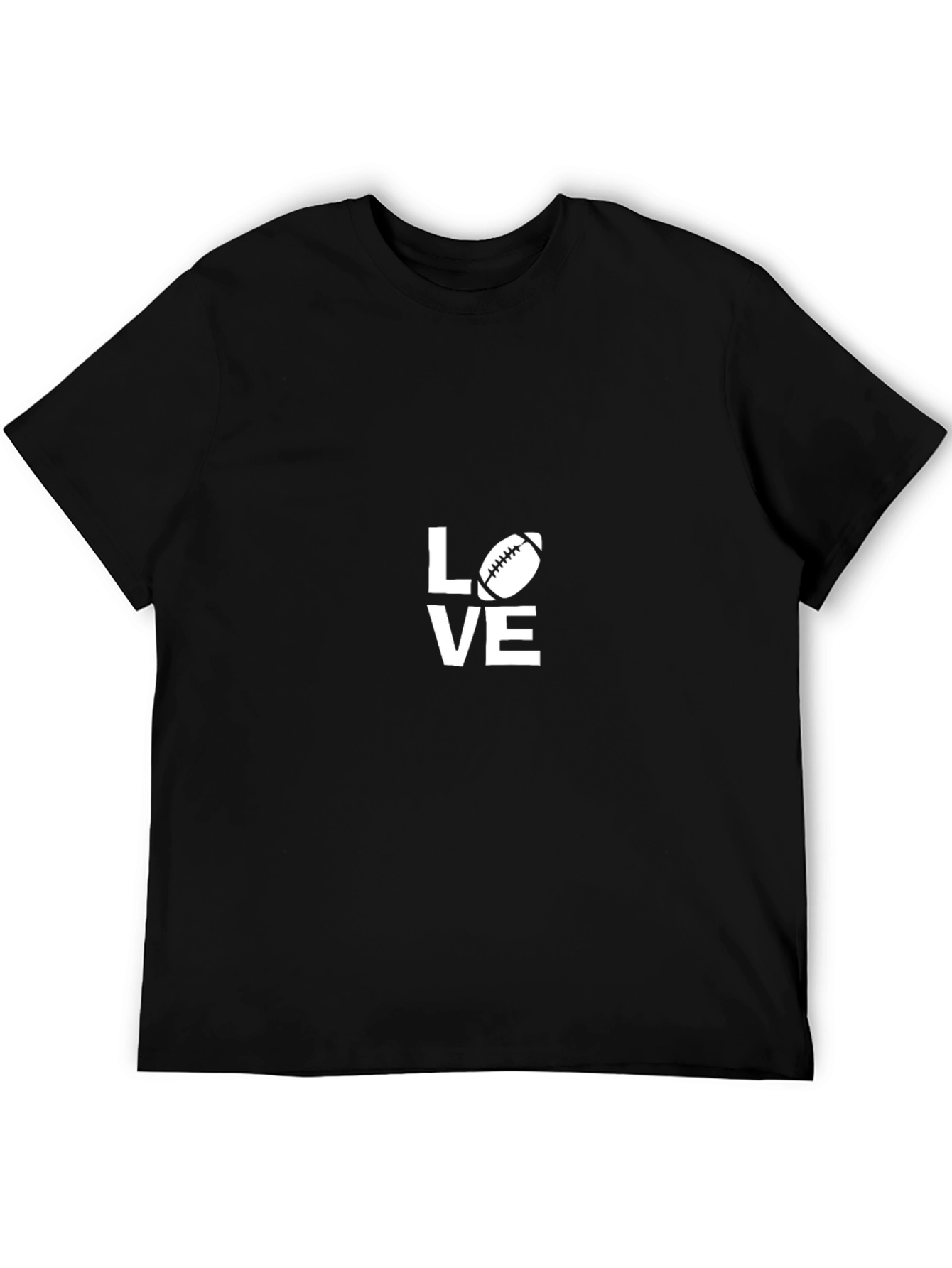 Love Football T-Shirt - Black Tee