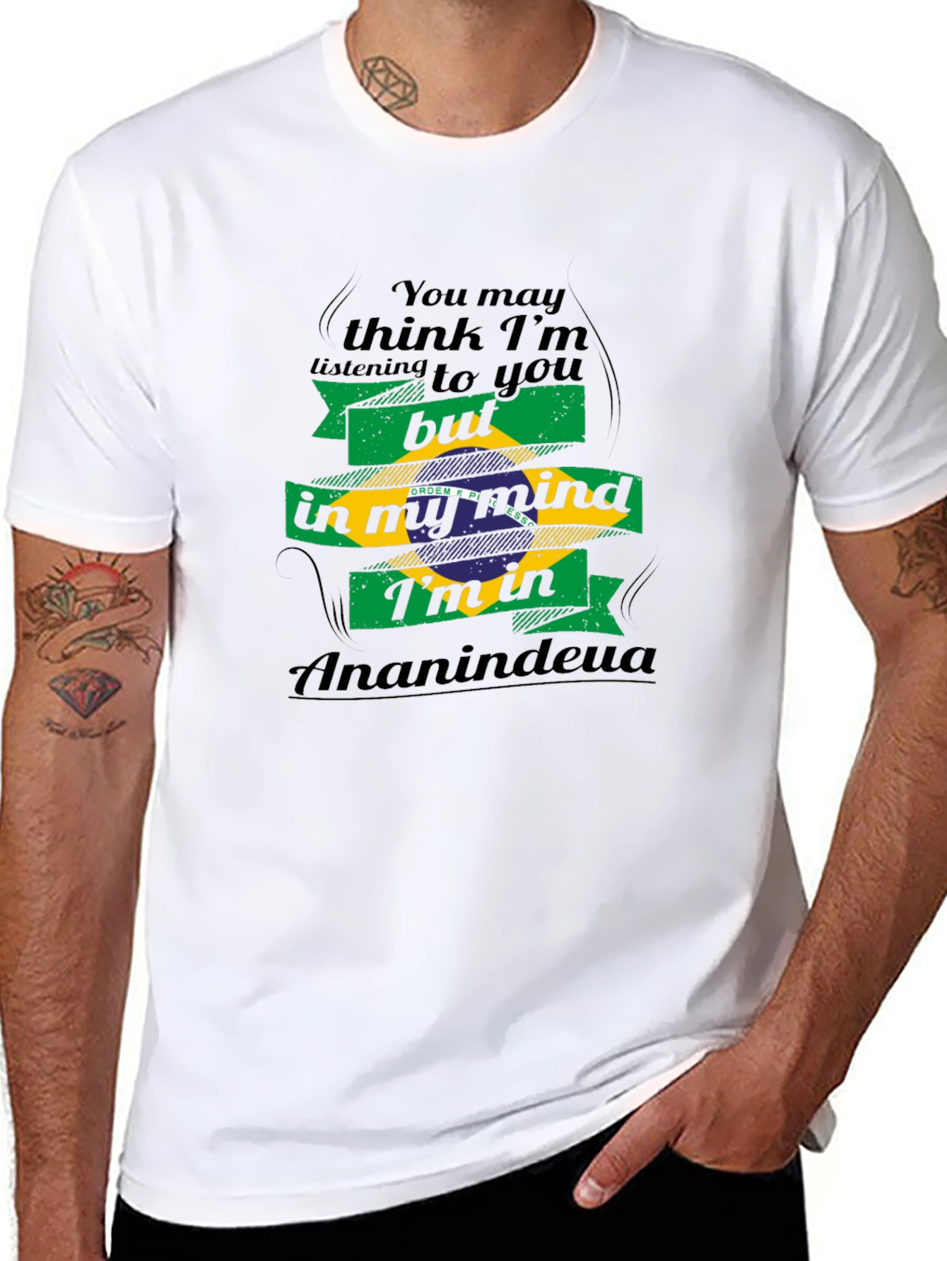 Ananindeua Mind T-Shirt - Brazil Flag
