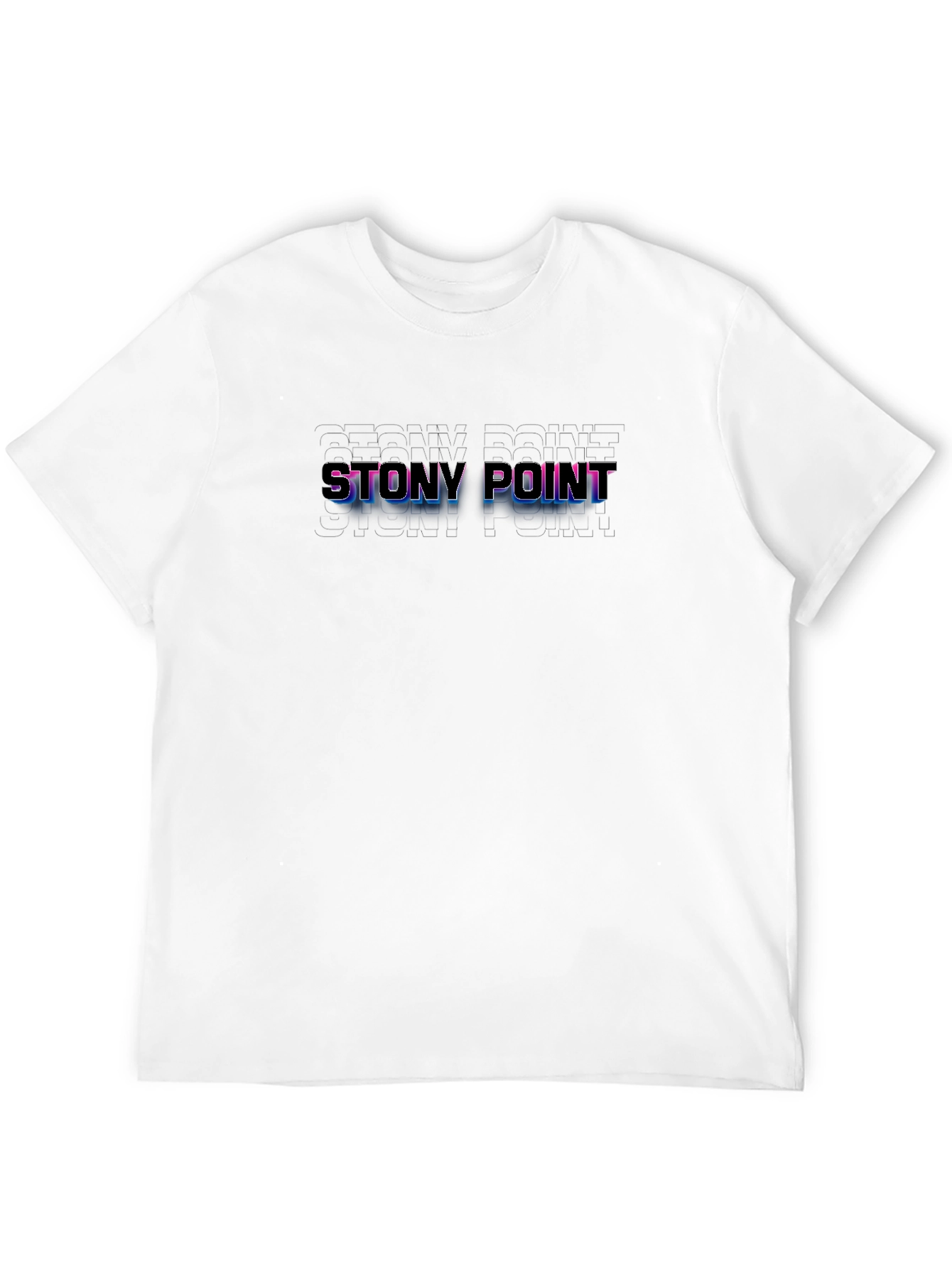Stony Point Graphic Tee - Retro Style Black T-Shirt