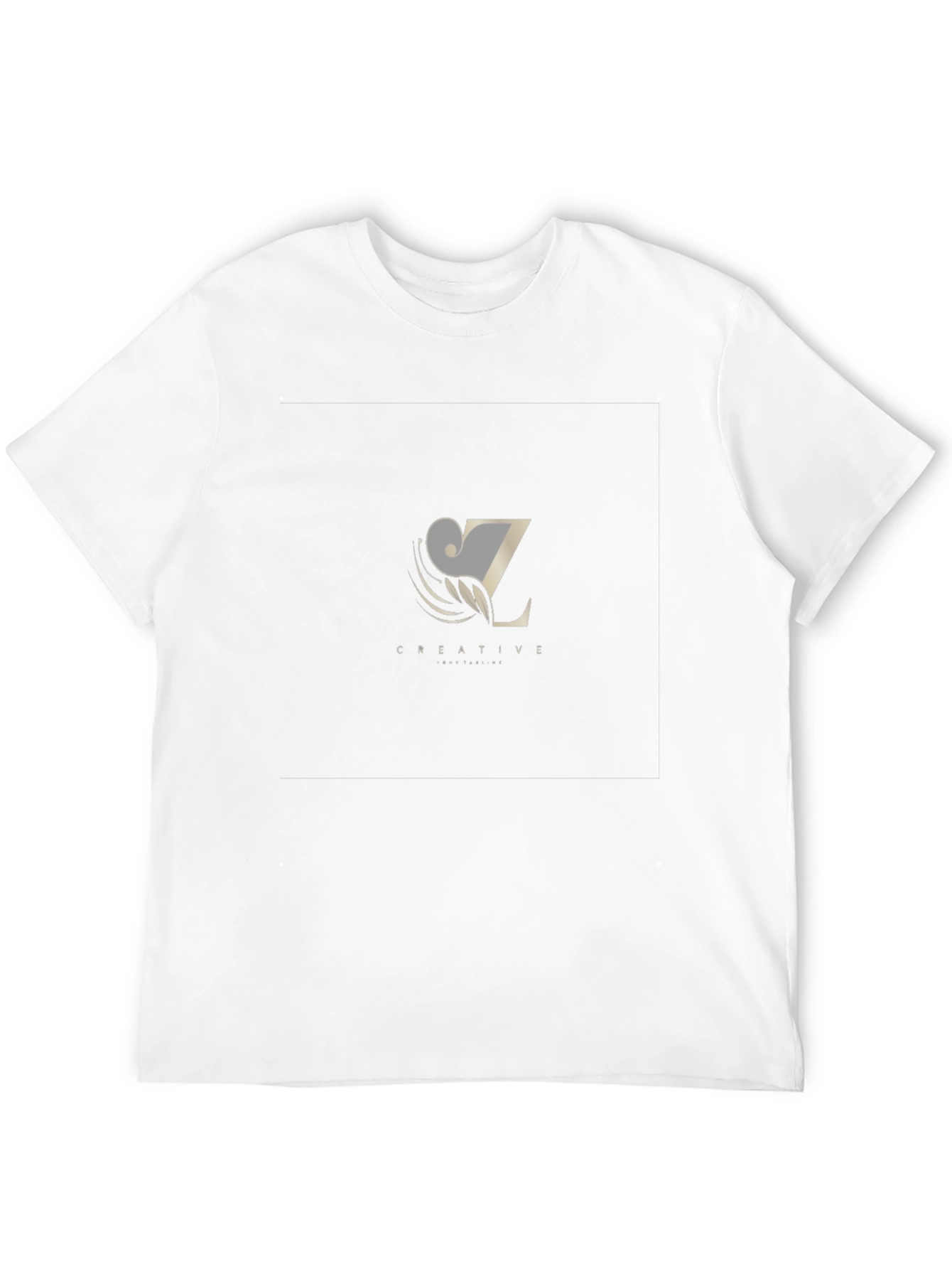 Creative Z Letter Black T-Shirt