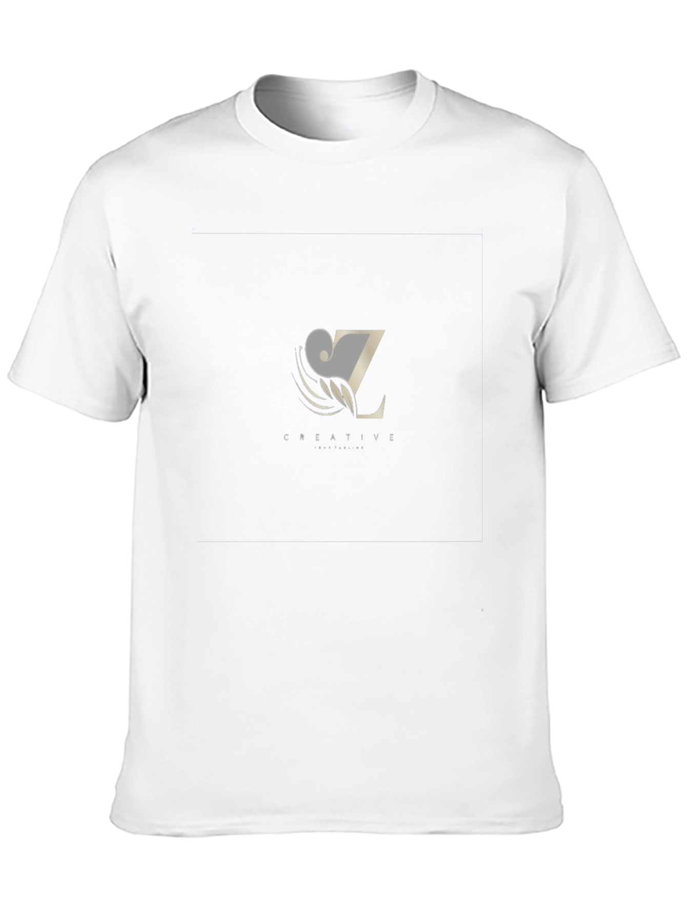 Creative Z Letter Black T-Shirt