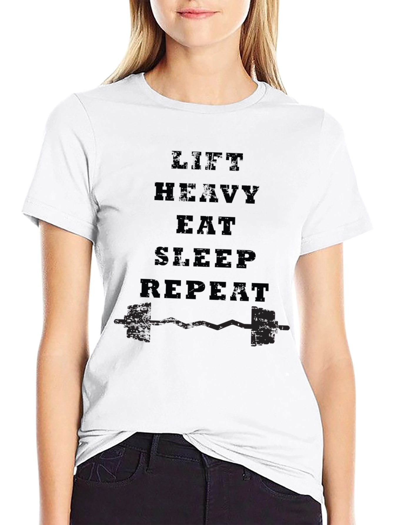 Lift Heavy Eat Sleep Repeat Graphic Tee