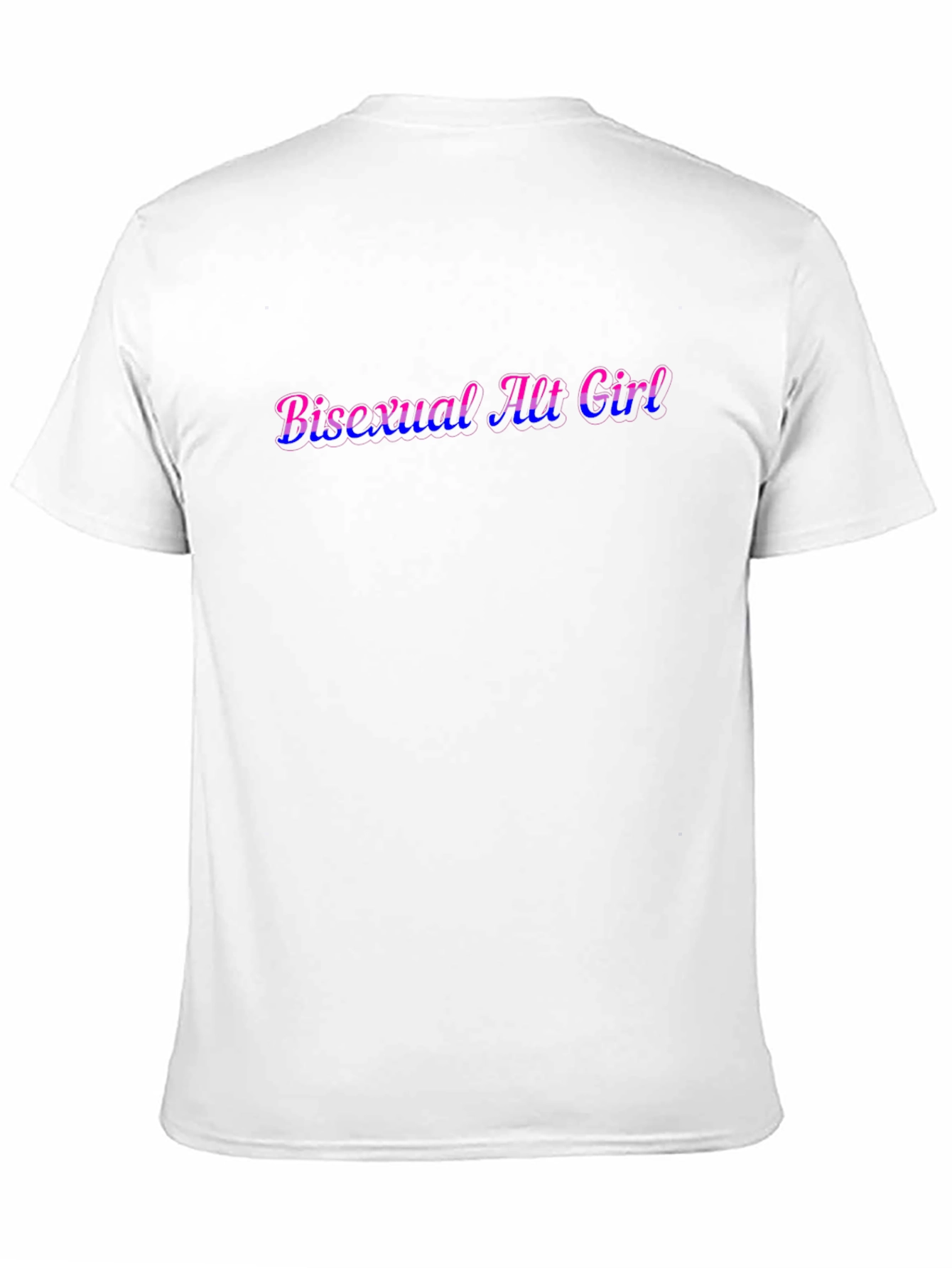Bisexual Alt Girl Graphic Tee - Black Cotton T-Shirt