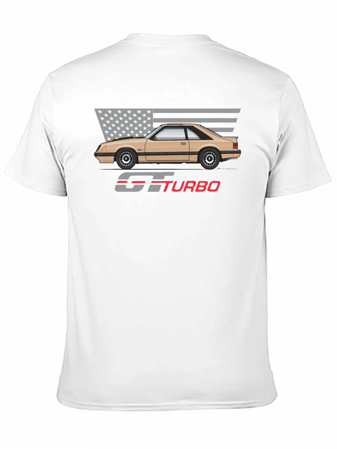 GT Turbo Car T-Shirt - Retro Style