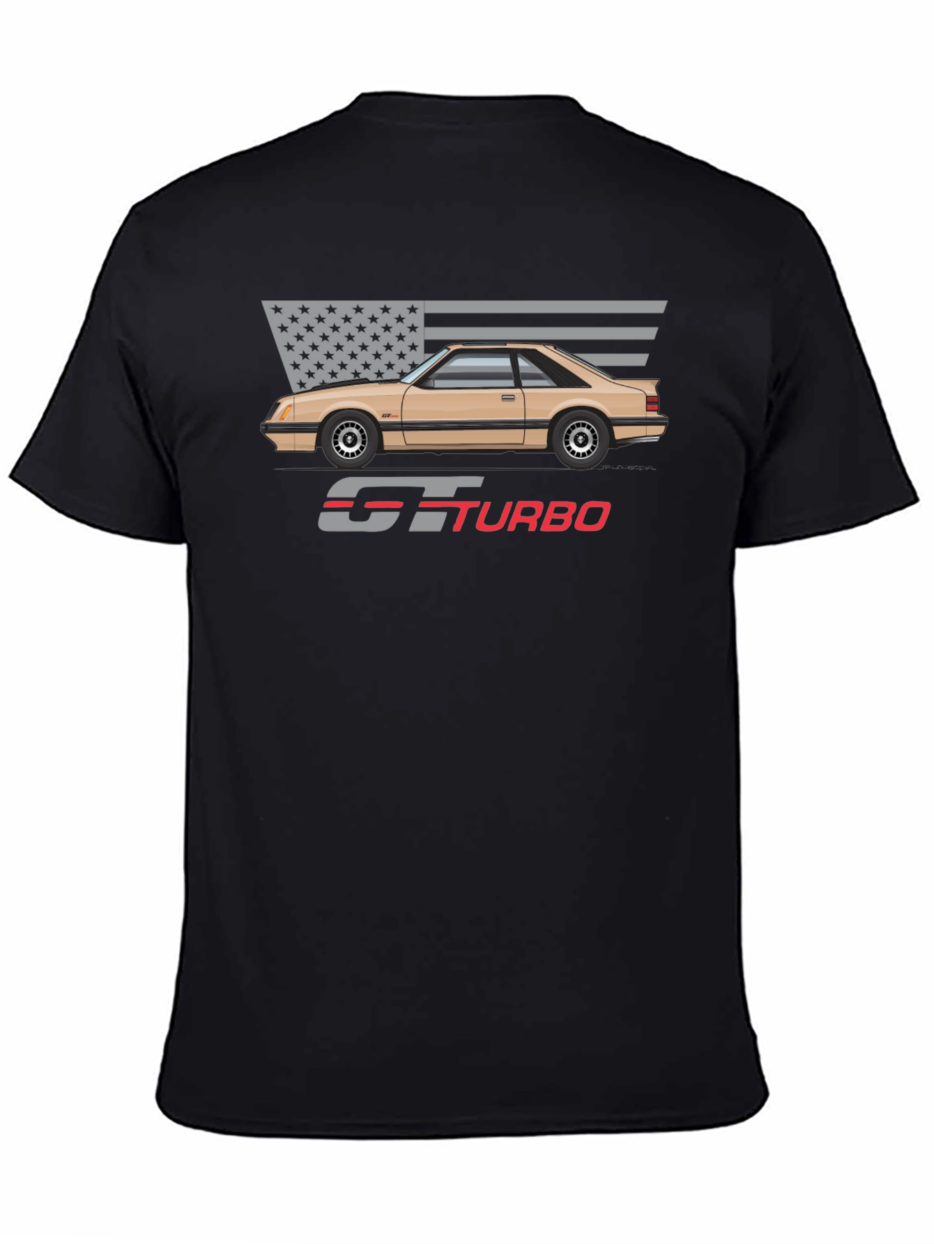 GT Turbo Car T-Shirt - Retro Style