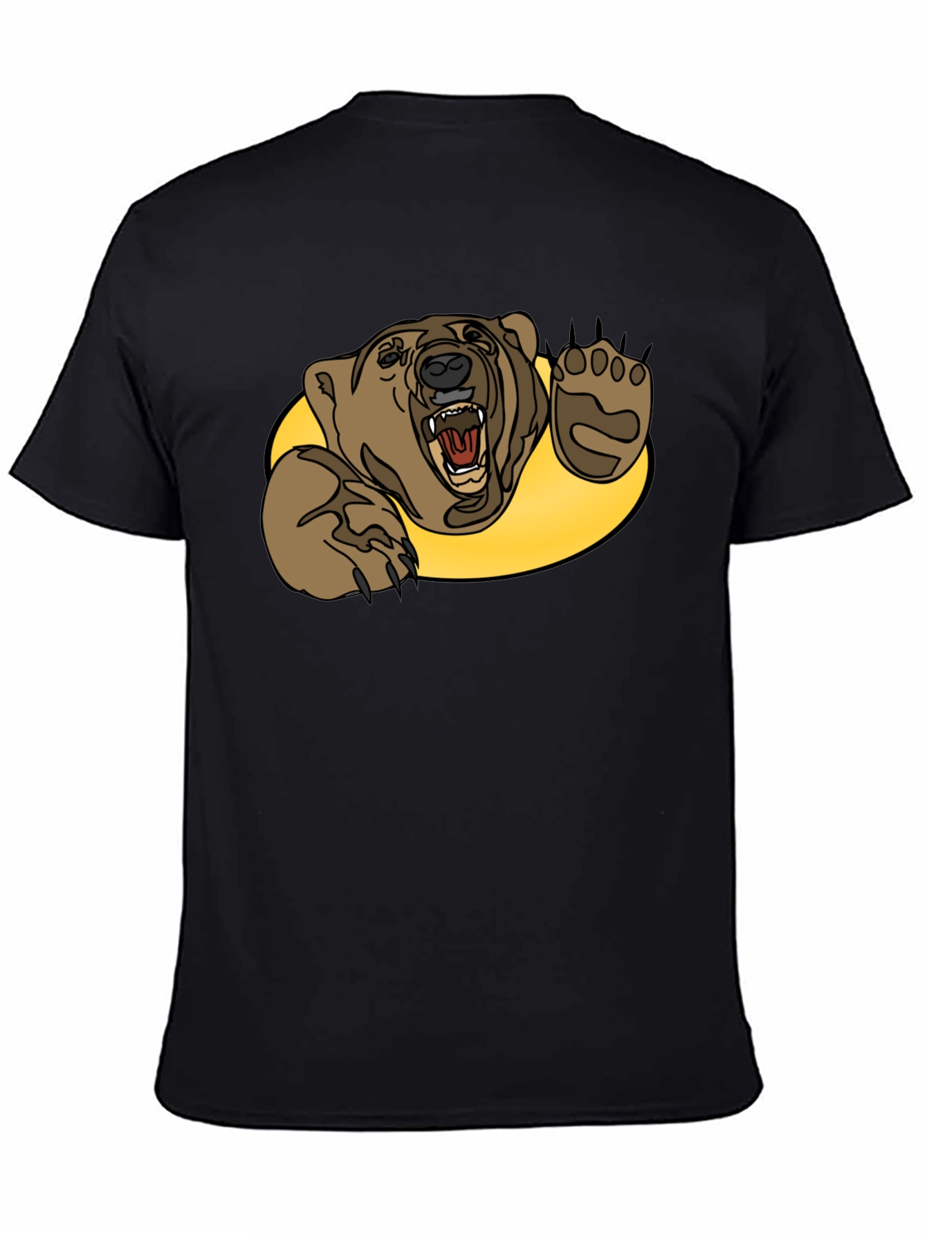 Grizzly Bear Graphic Tee - Black