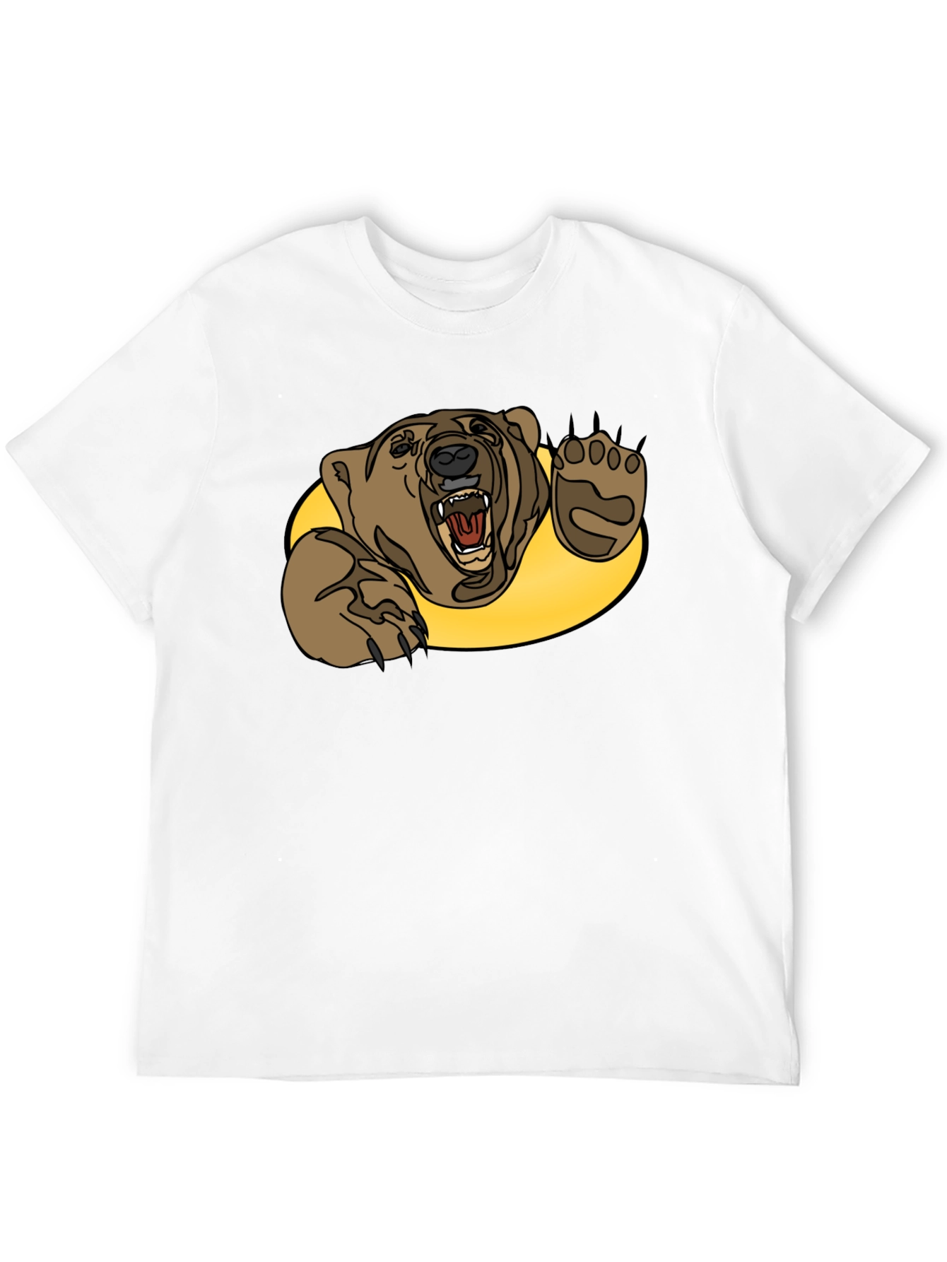 Grizzly Bear Graphic Tee - Black