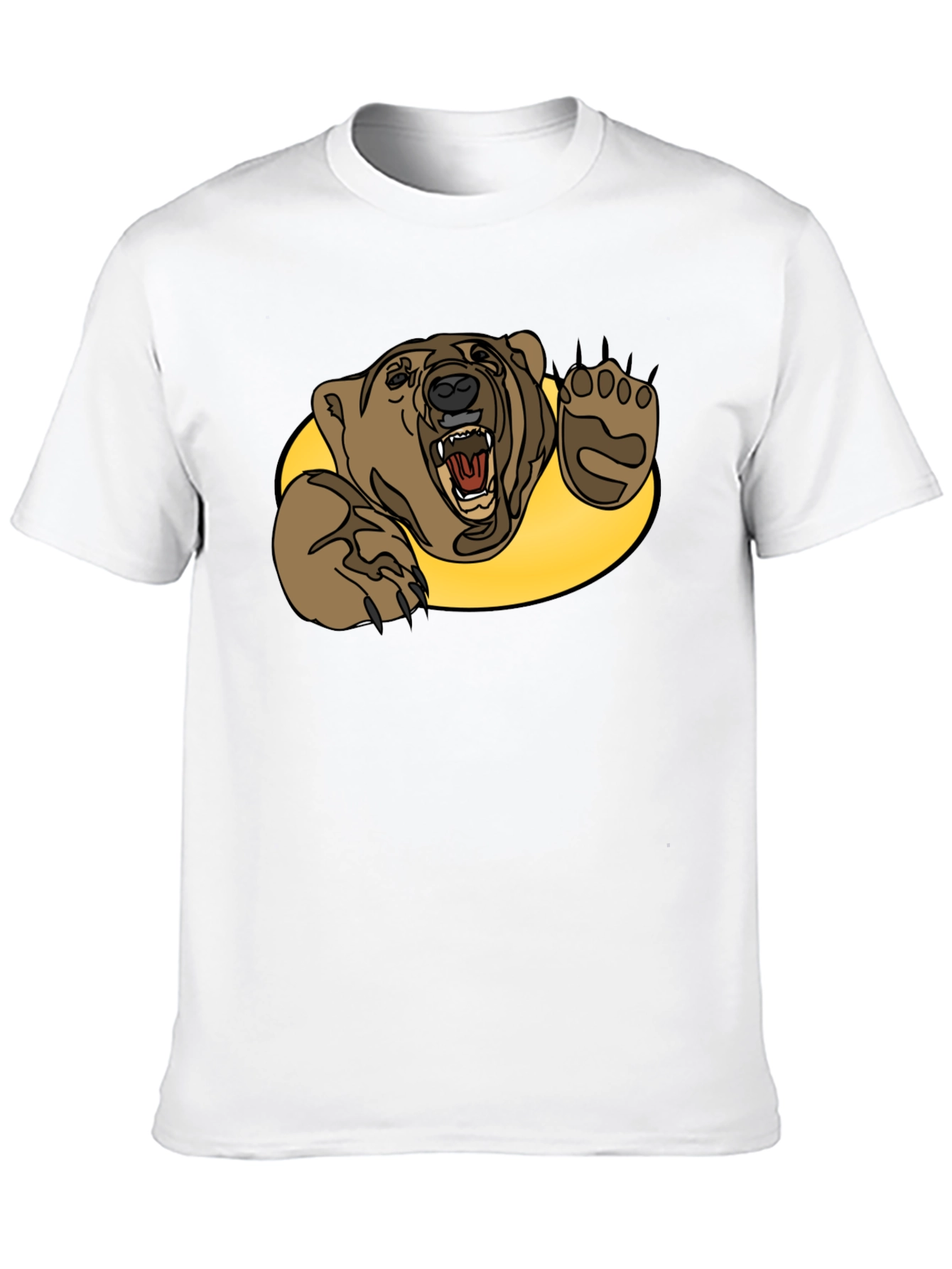 Grizzly Bear Graphic Tee - Black