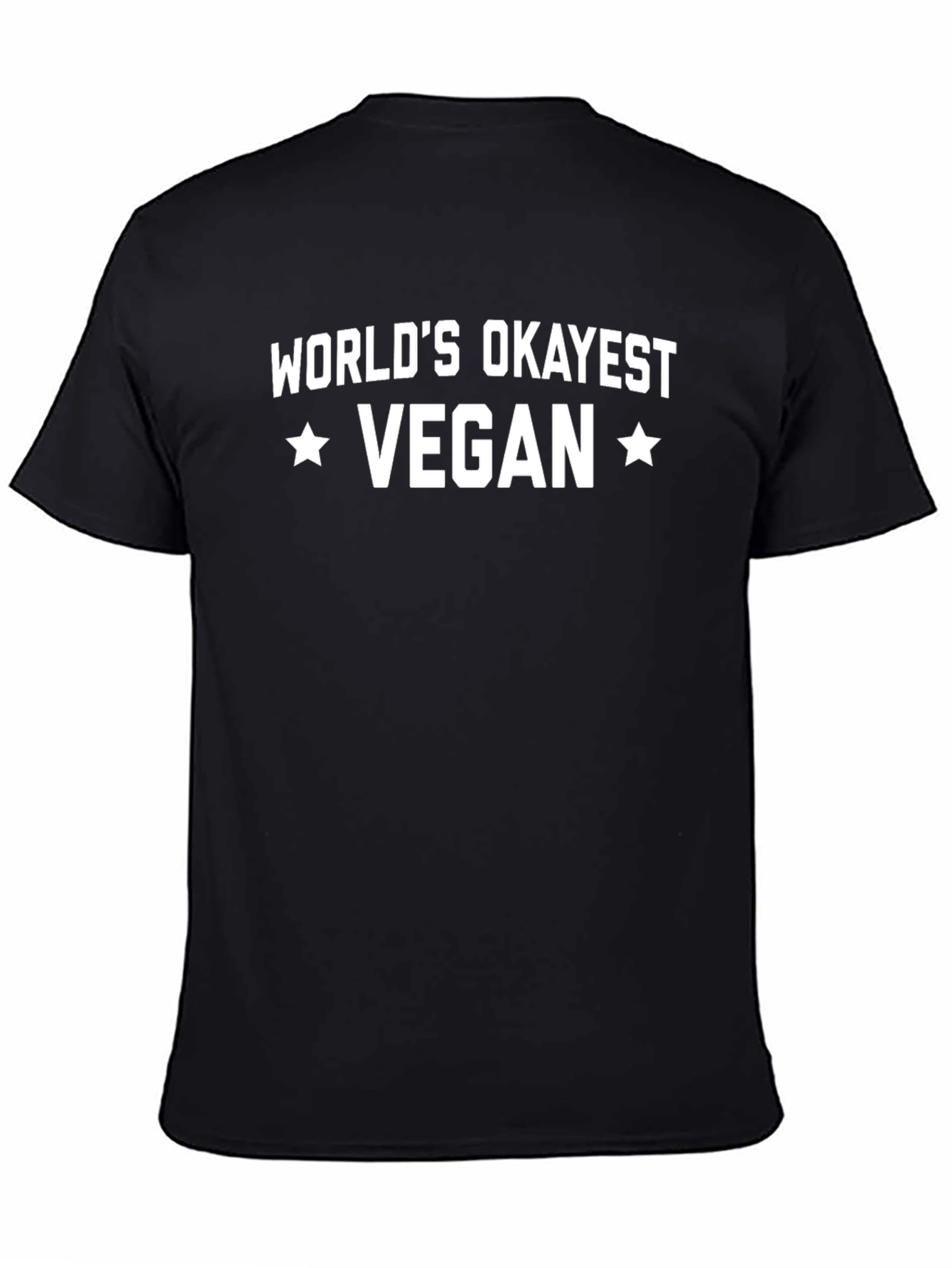 Worlds Okayest Vegan T-Shirt - Funny Vegan Tee