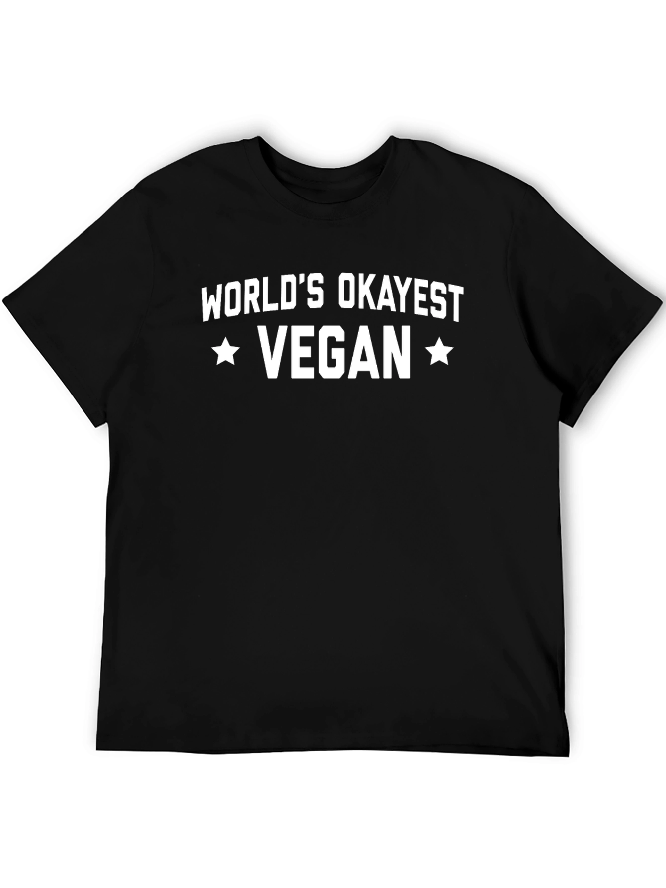 Worlds Okayest Vegan T-Shirt - Funny Vegan Tee