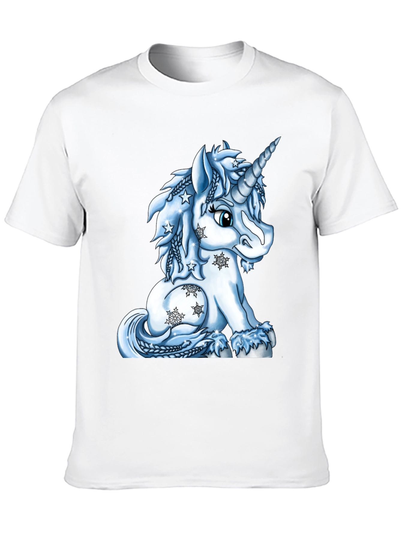 Unicorn Winter T-Shirt - Black