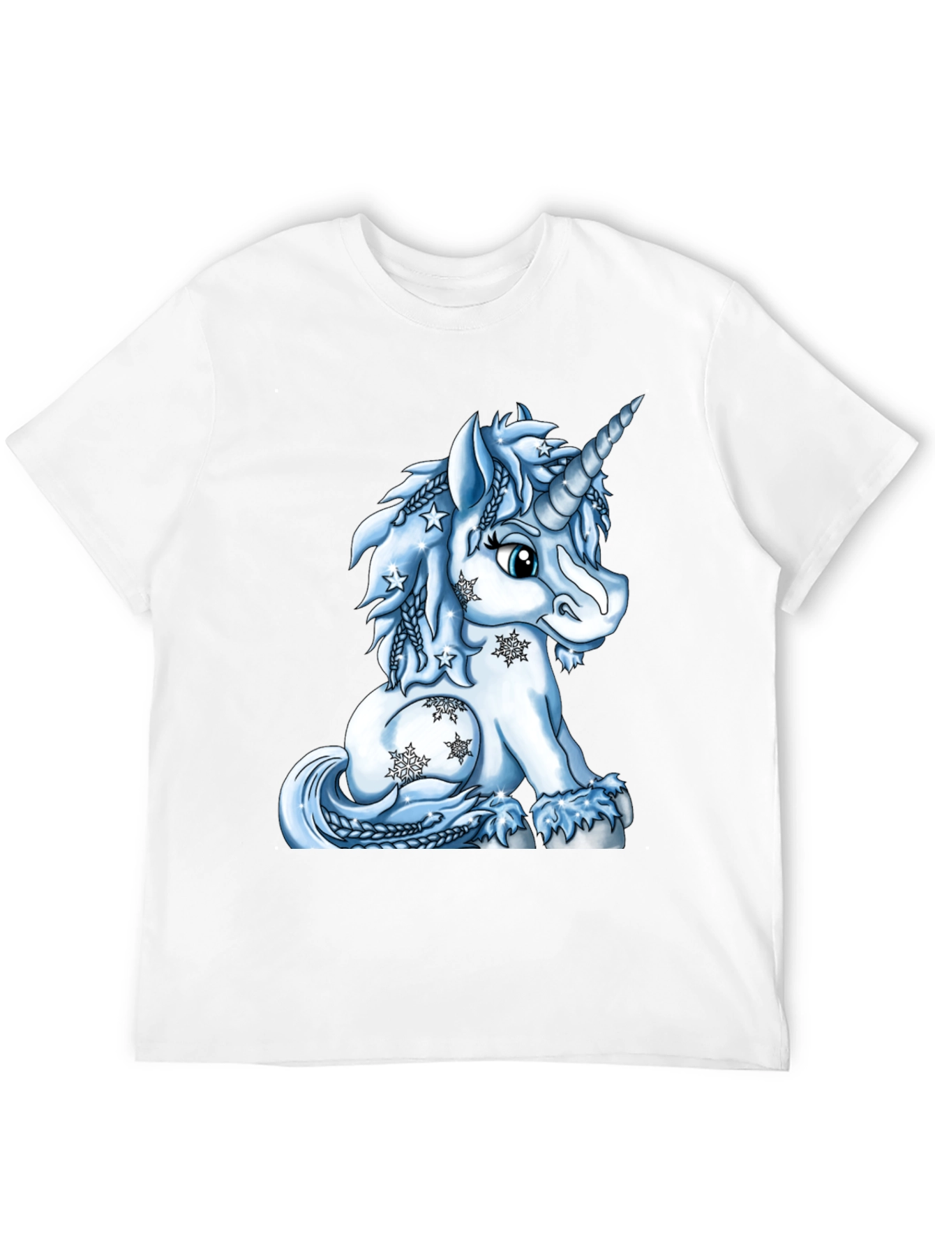 Unicorn Winter T-Shirt - Black
