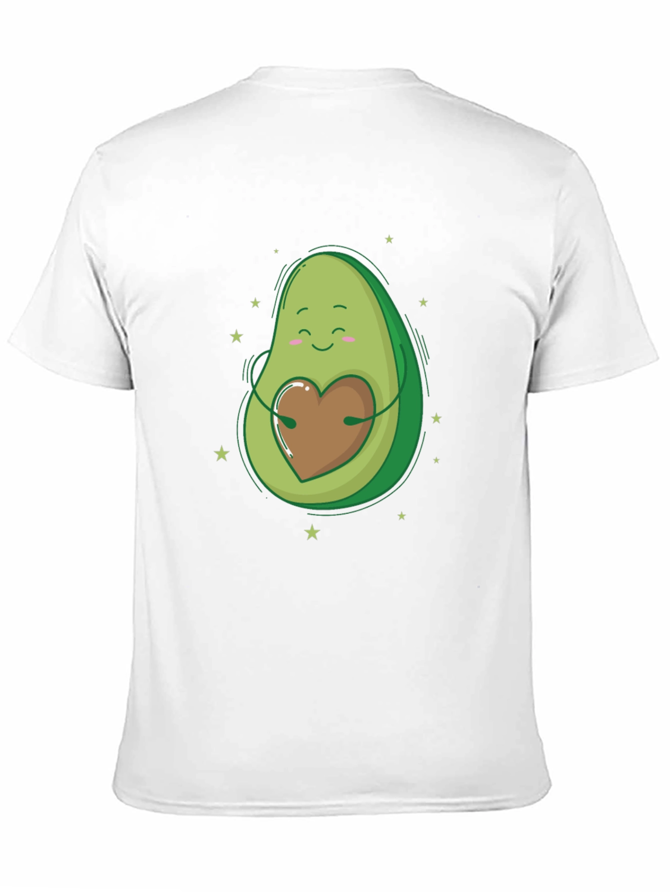 Avocado Heart Hug Graphic Tee - Black T-Shirt