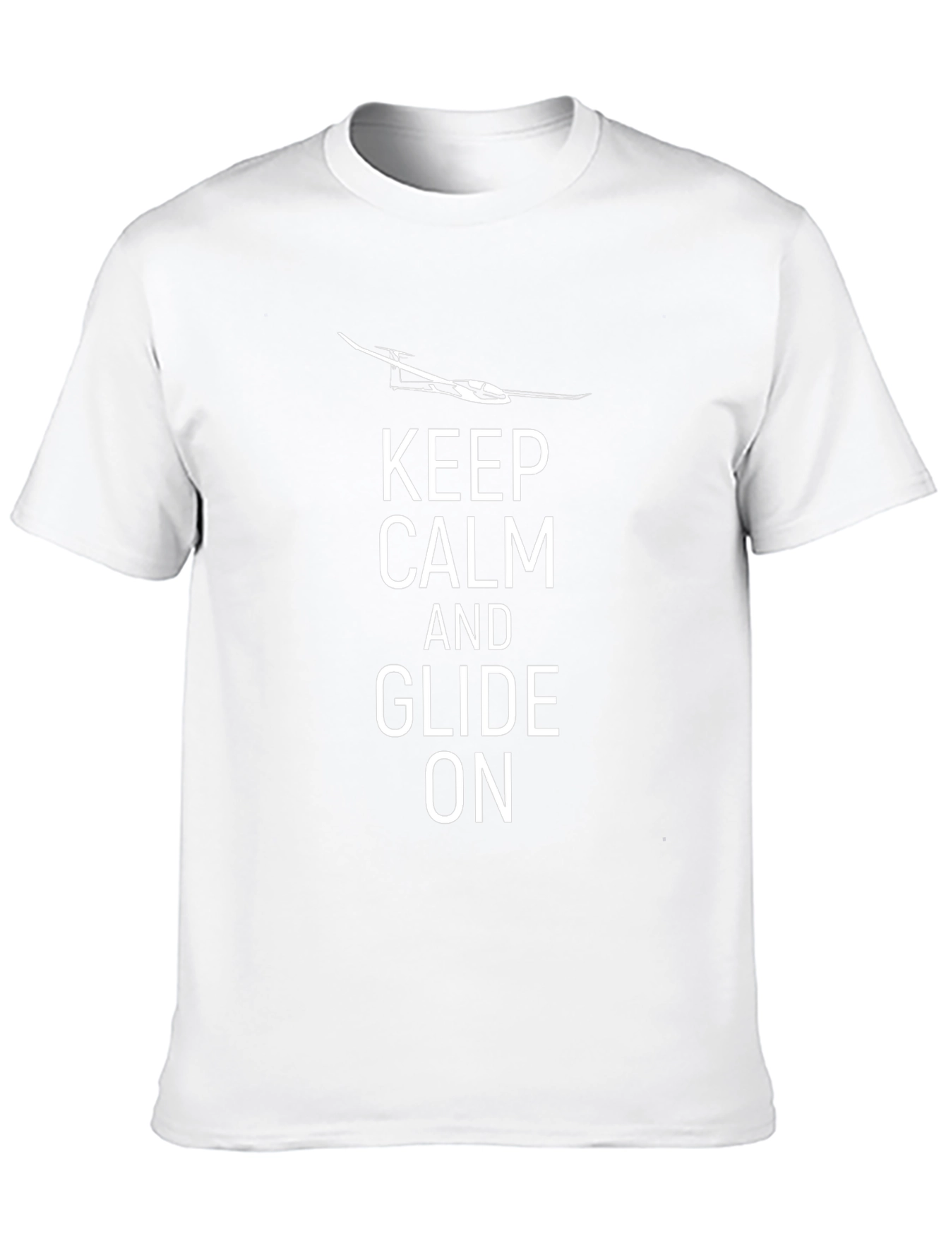 Keep Calm and Glide On - Black Graphic Tee