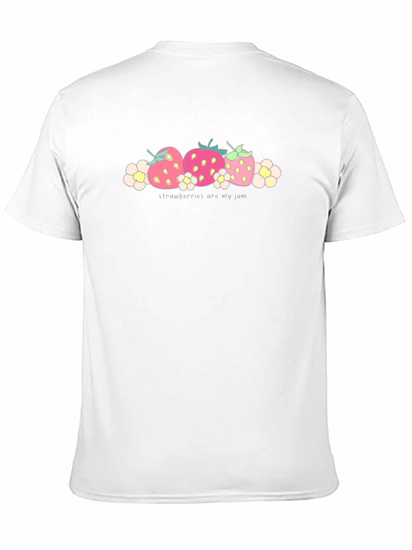 Strawberries Are My Jam Black T-Shirt