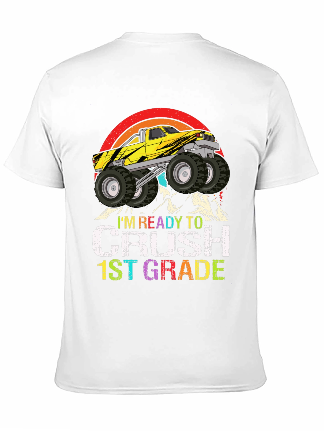 Ready to Crush 1st Grade Monster Truck T-Shirt