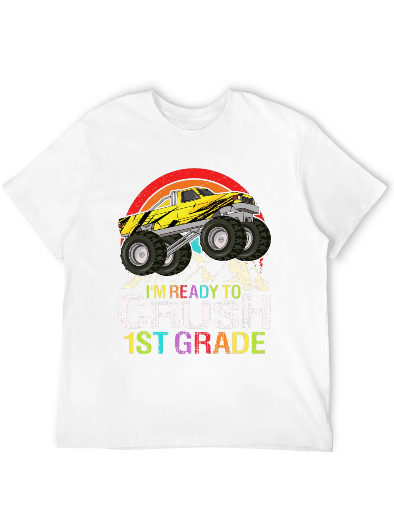 Ready to Crush 1st Grade Monster Truck T-Shirt