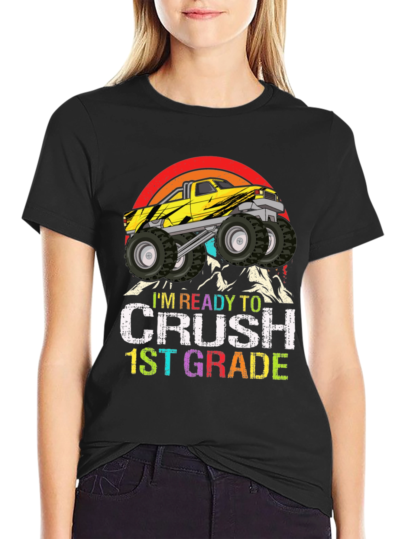Ready to Crush 1st Grade Monster Truck T-Shirt