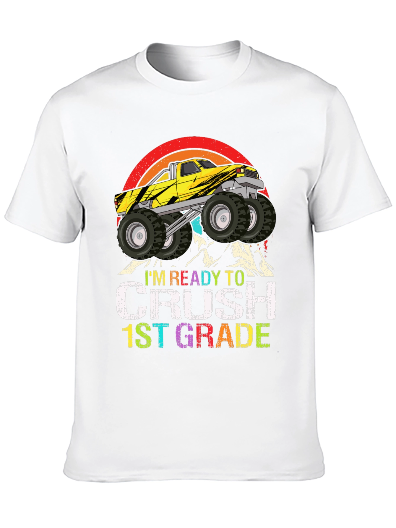 Ready to Crush 1st Grade Monster Truck T-Shirt