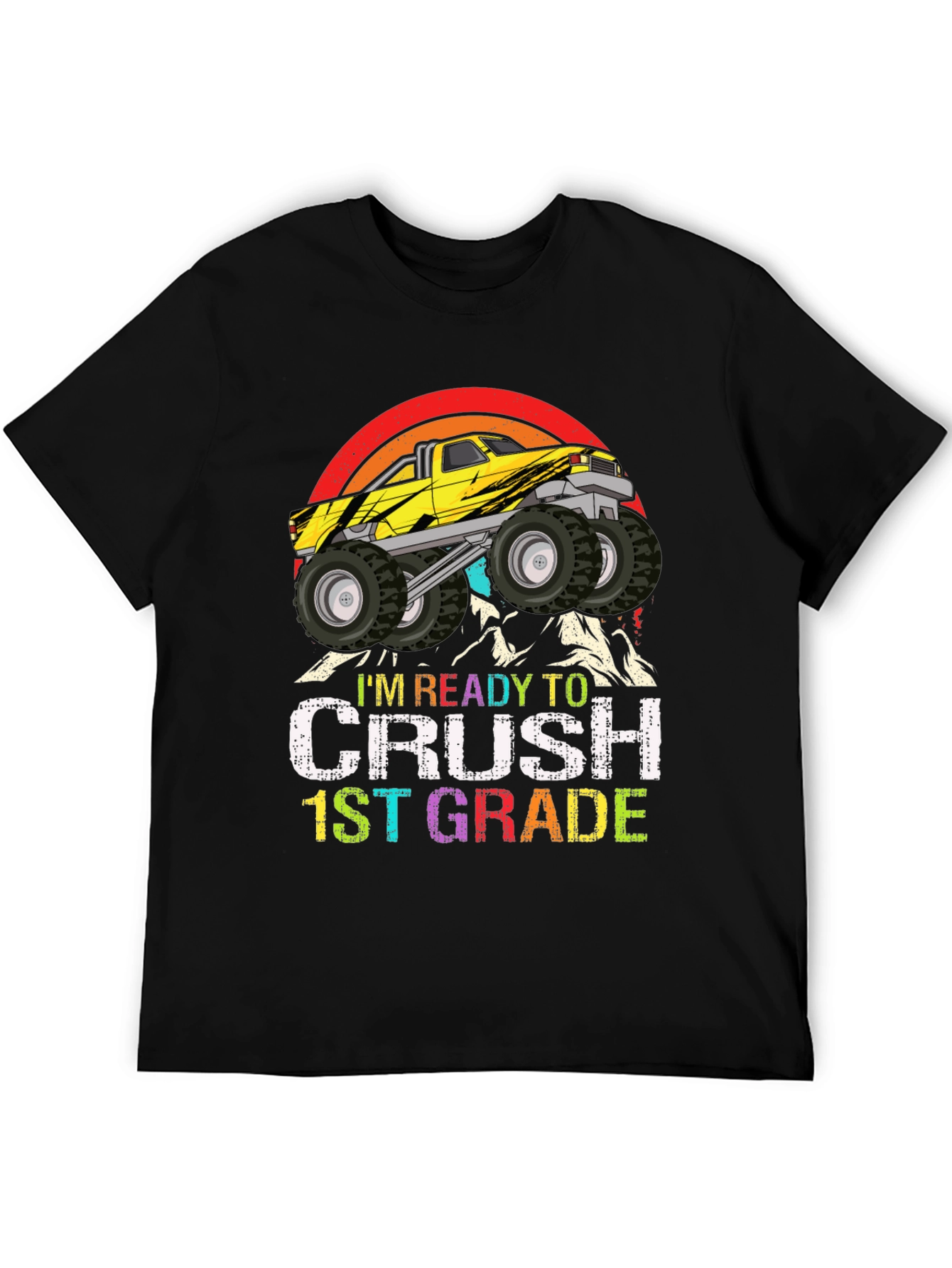 Ready to Crush 1st Grade Monster Truck T-Shirt