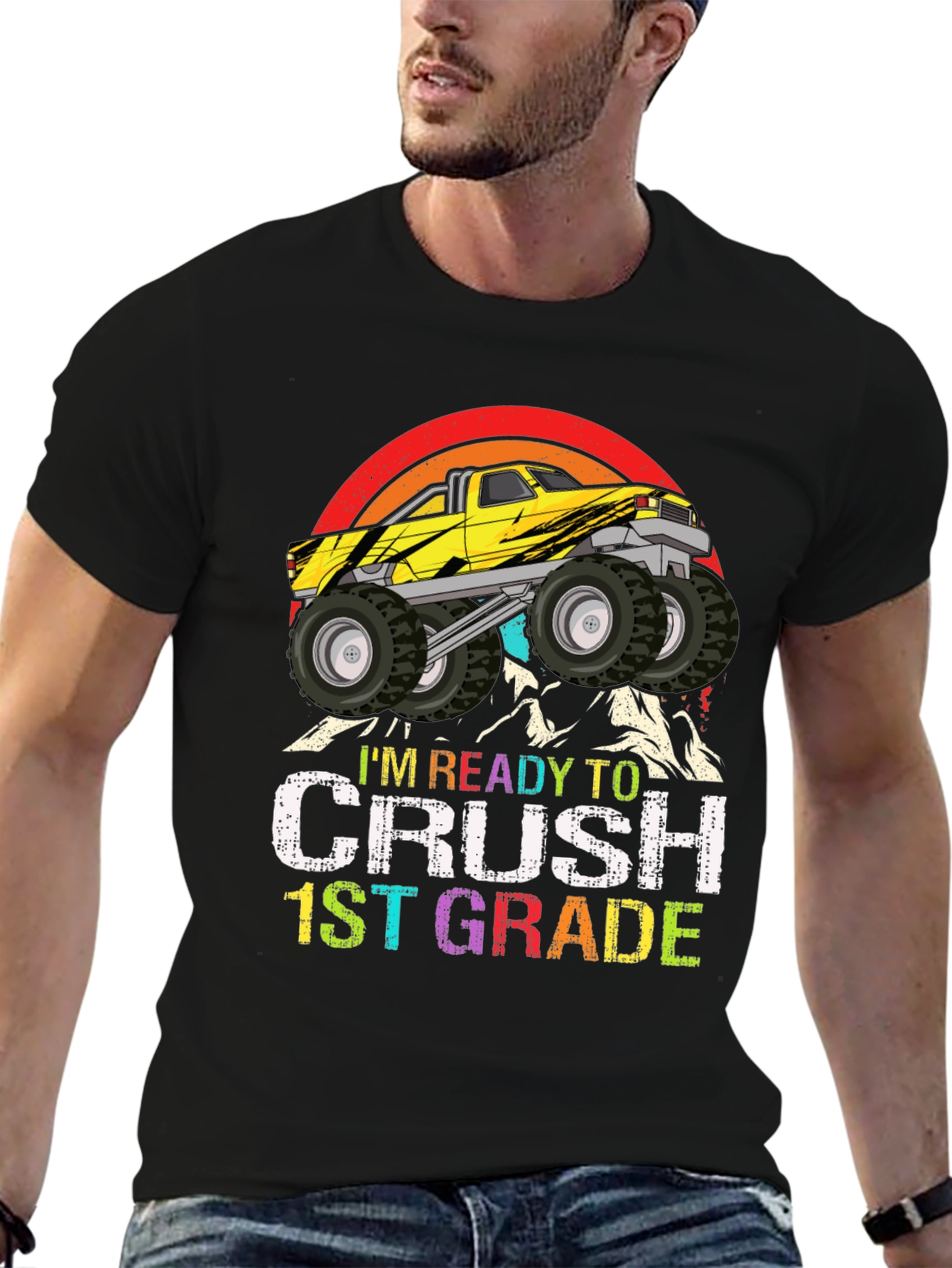 Ready to Crush 1st Grade Monster Truck T-Shirt