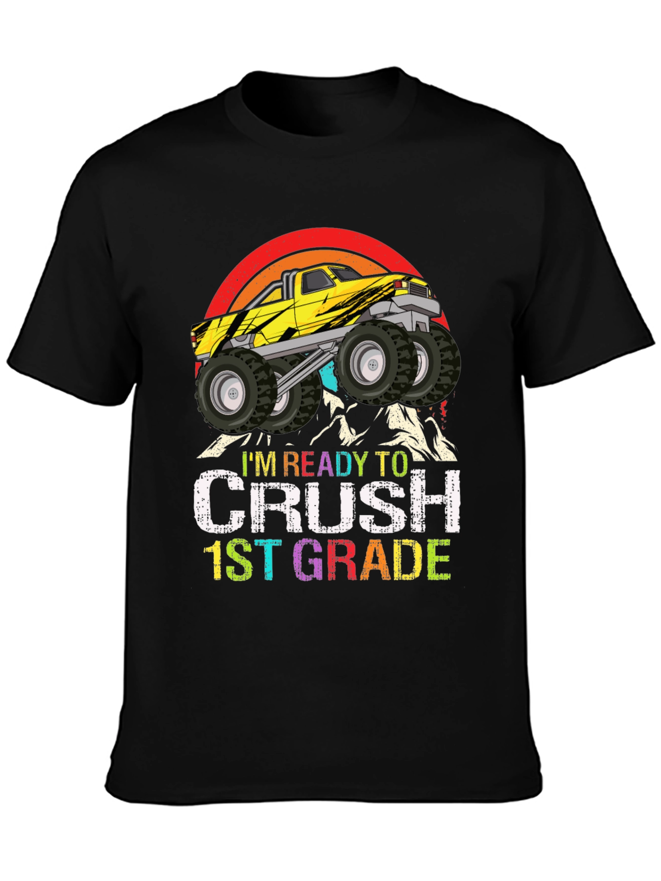 Ready to Crush 1st Grade Monster Truck T-Shirt