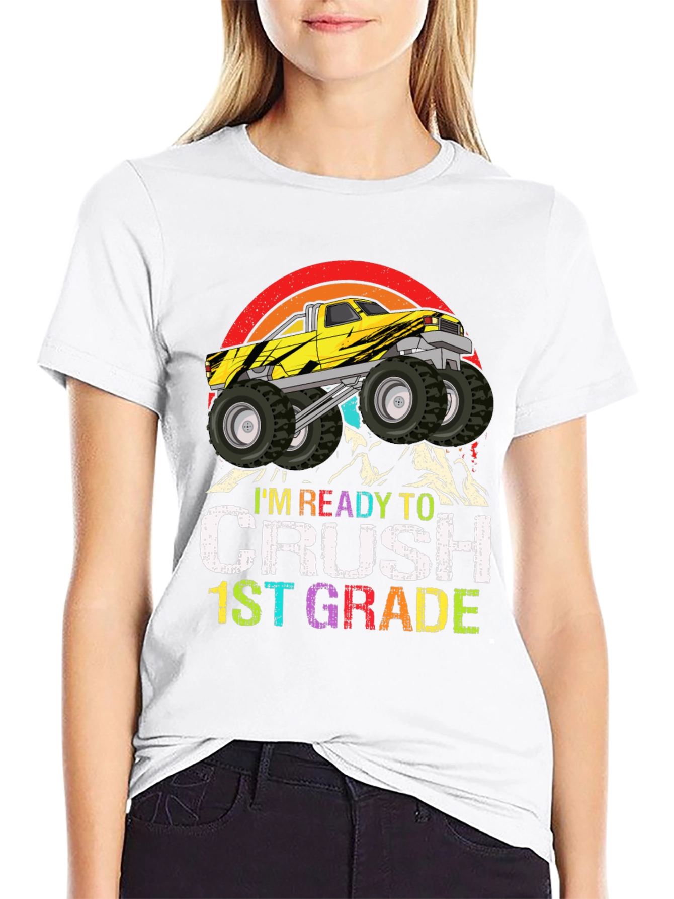 Ready to Crush 1st Grade Monster Truck T-Shirt