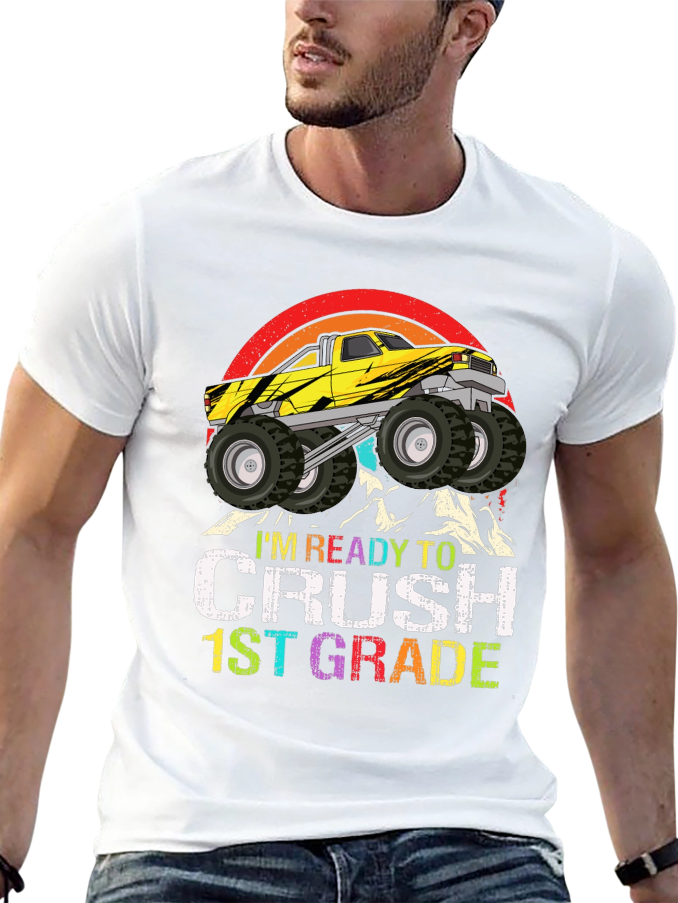 Ready to Crush 1st Grade Monster Truck T-Shirt