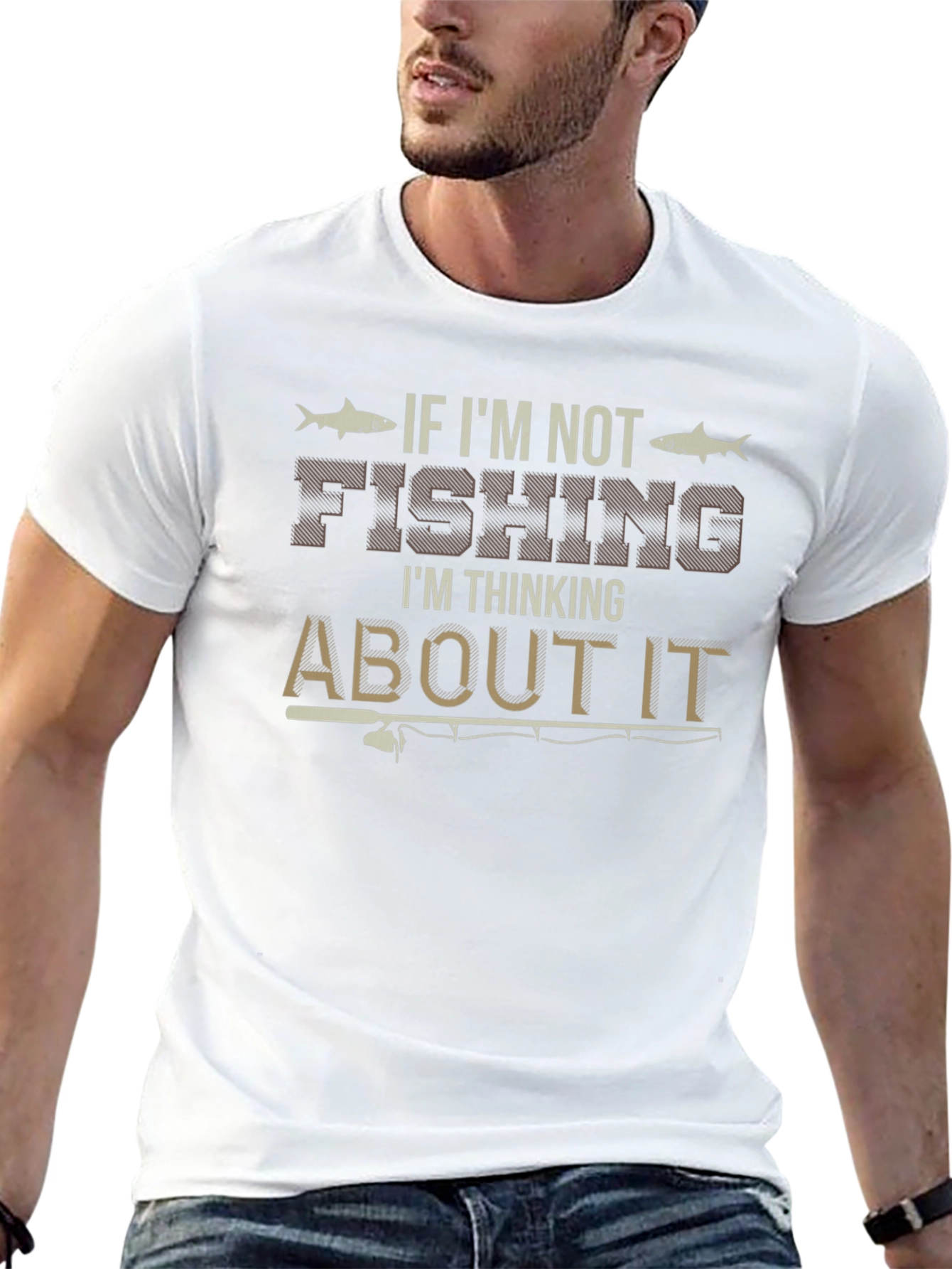 Fishing Graphic Tee - If Im Not Fishing T-Shirt