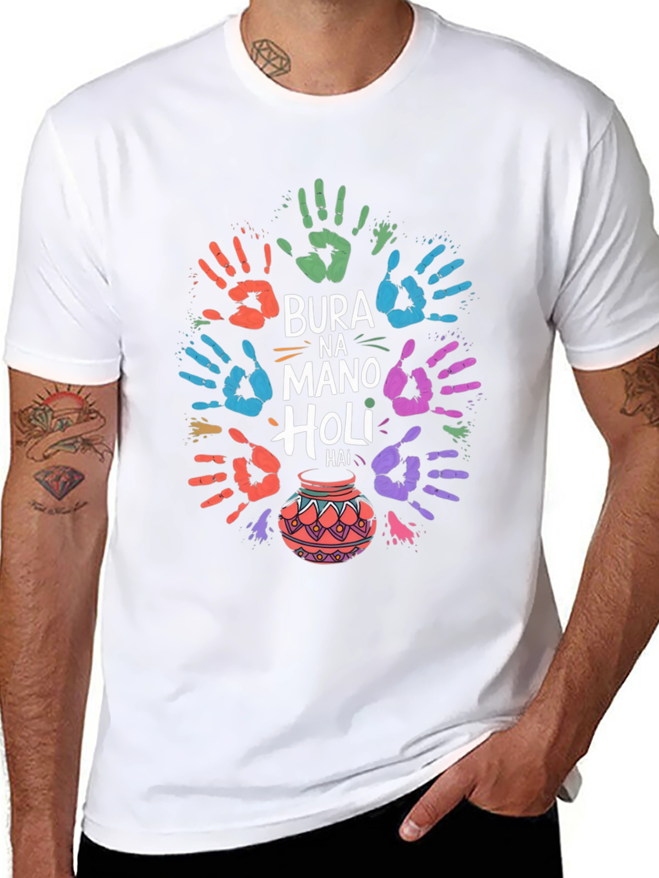Holi Festival T-Shirt - Bura Na Mano Holi Hai