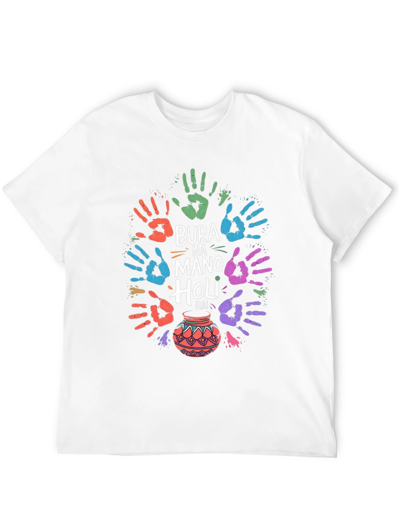Holi Festival T-Shirt - Bura Na Mano Holi Hai