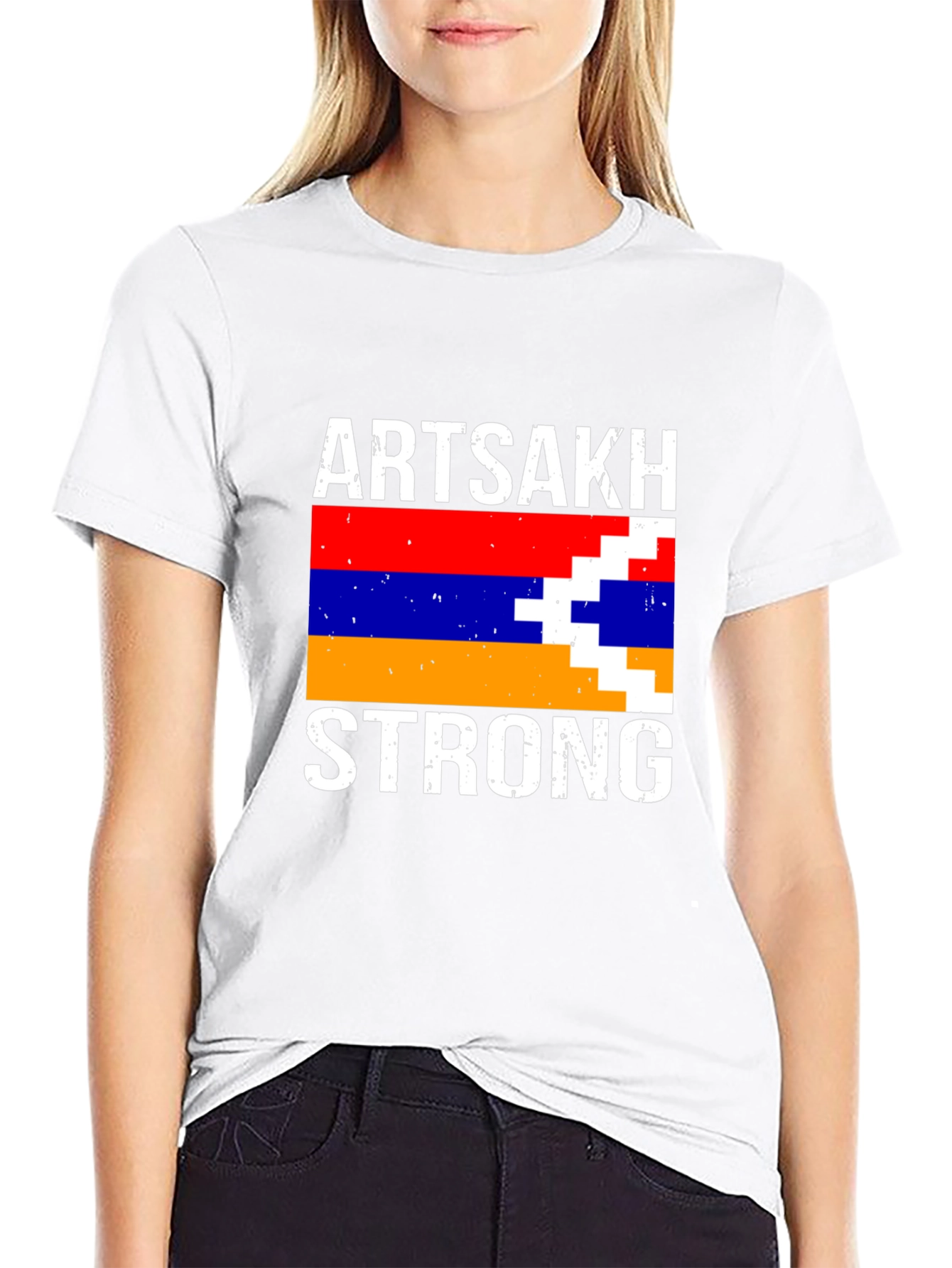 Artsakh Strong Graphic Tee - Black Casual Shirt
