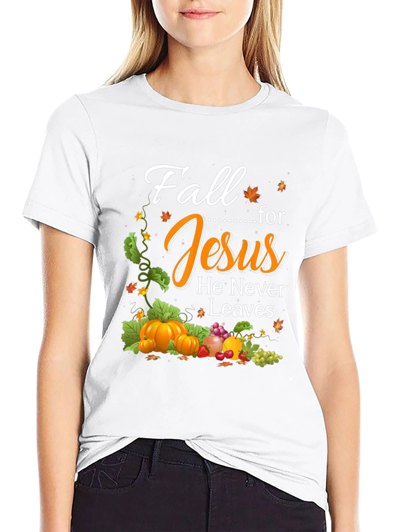 Fall for Jesus Black T-Shirt
